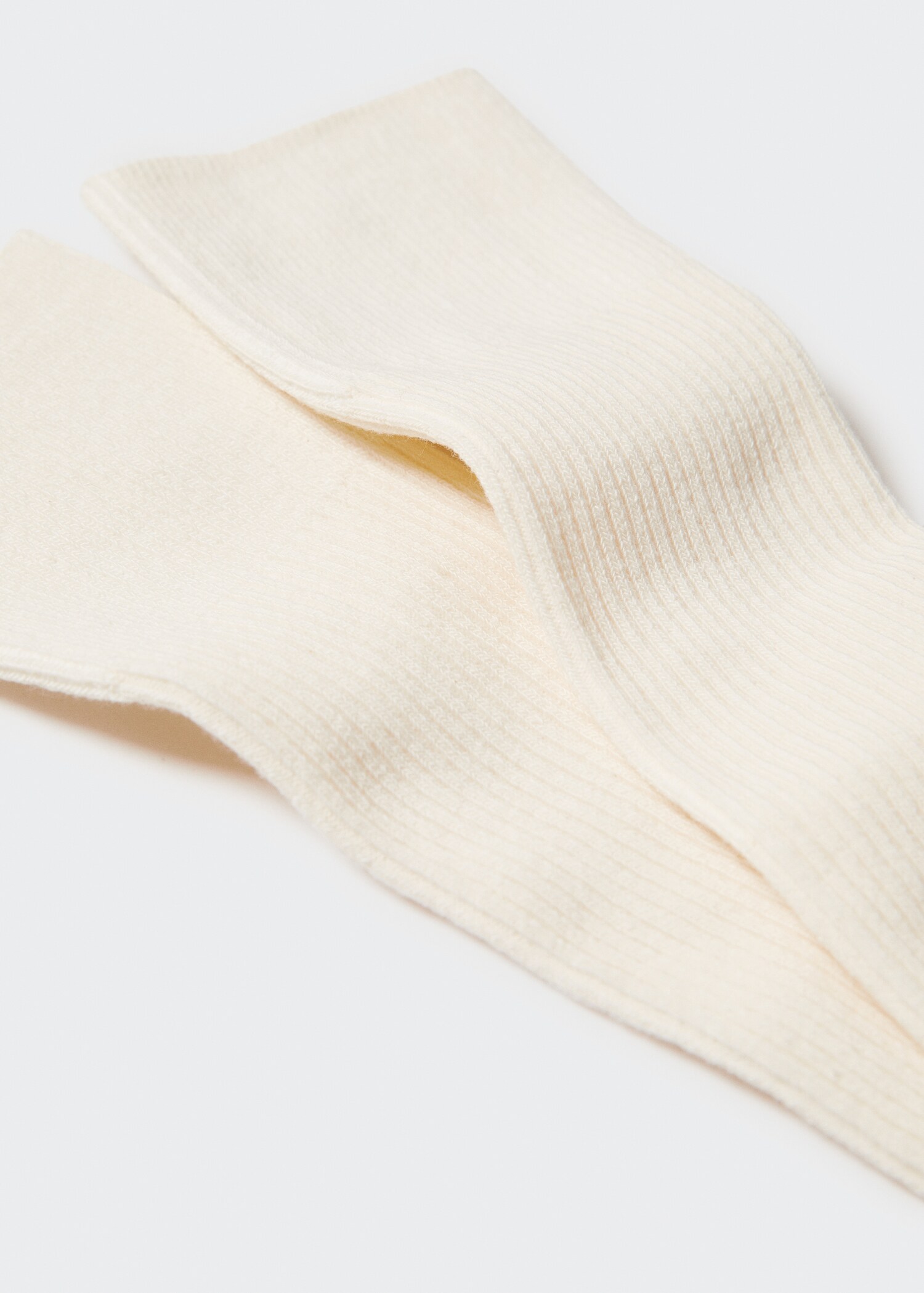Ribbed cotton socks - Medium plane
