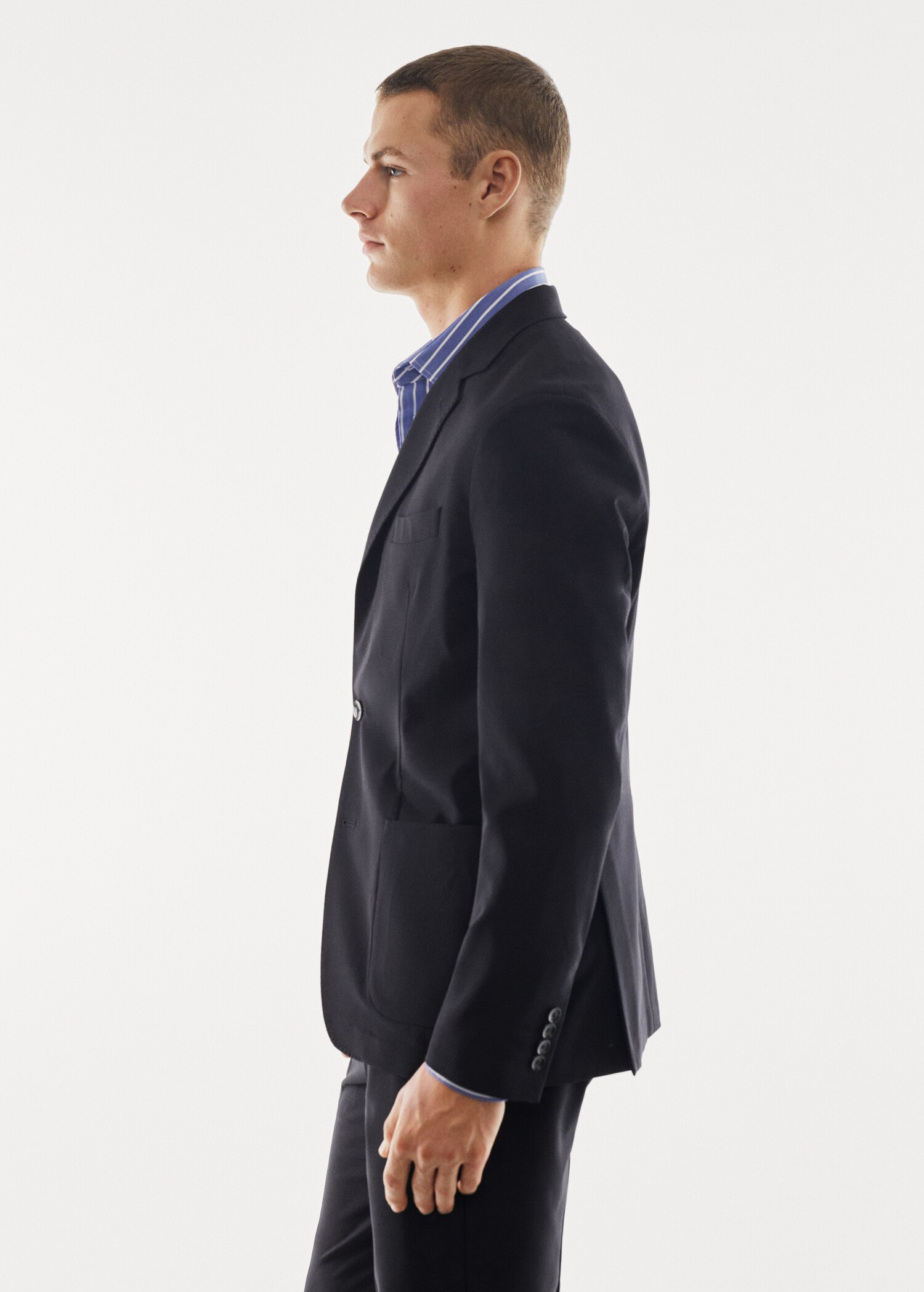 Blazer de fato slim fit respirável - Pormenor do artigo 2