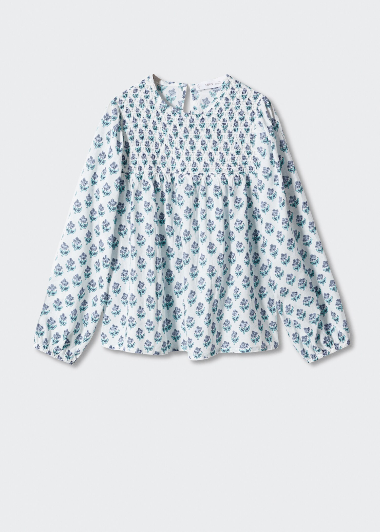 Bluse med blomstertrykk - Artikkel uten modell