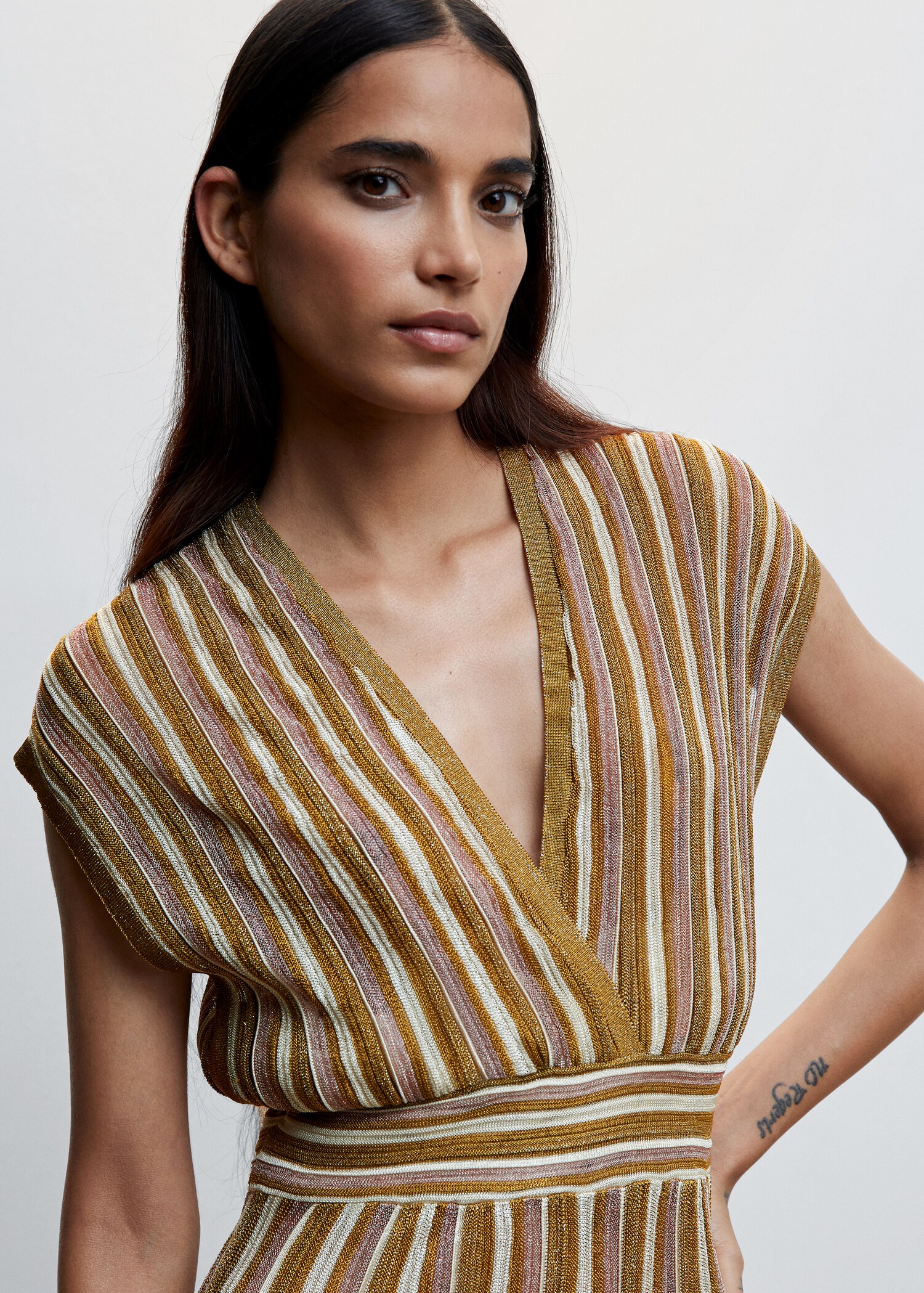Printed knit dress - Details of the article 1
