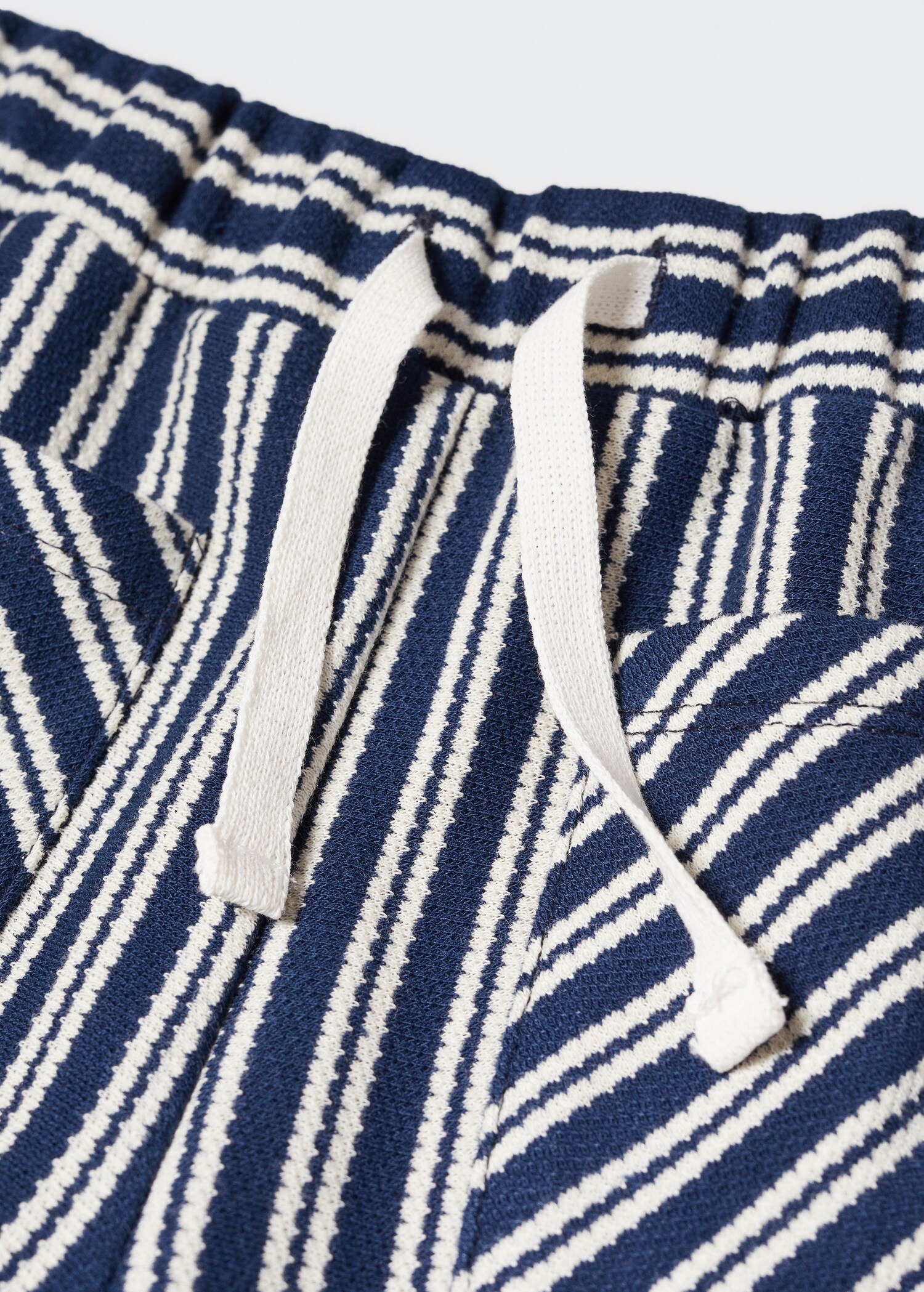 Striped cotton Bermuda shorts - Details of the article 8