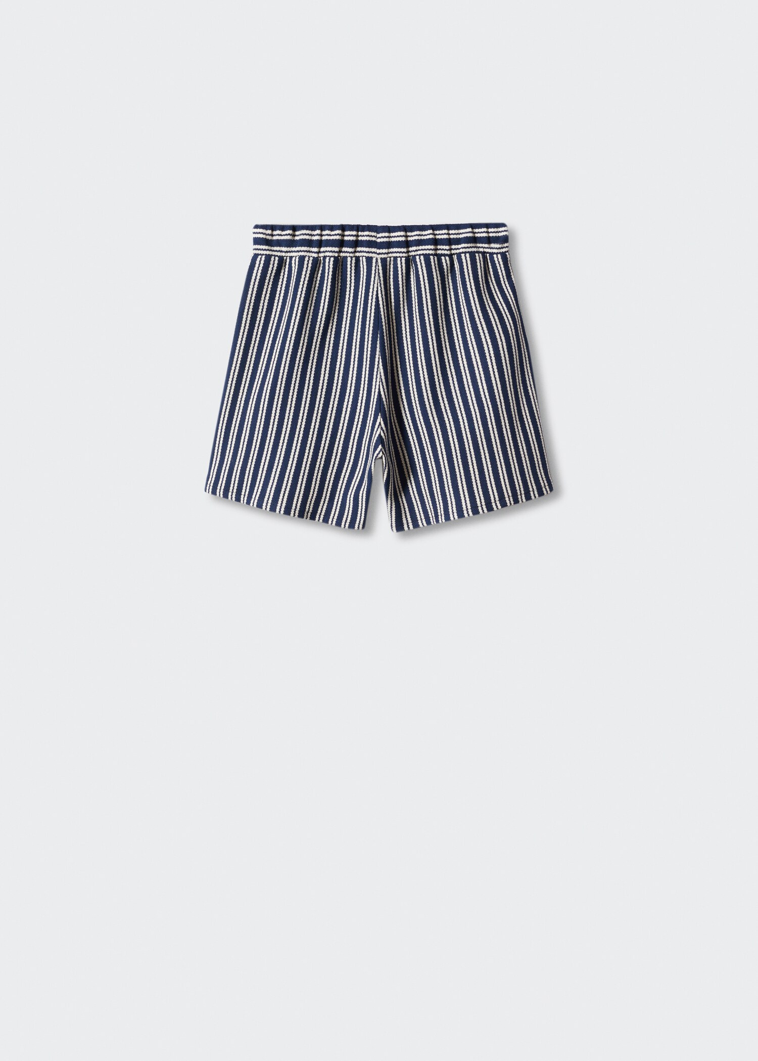 Striped cotton Bermuda shorts - Reverse of the article