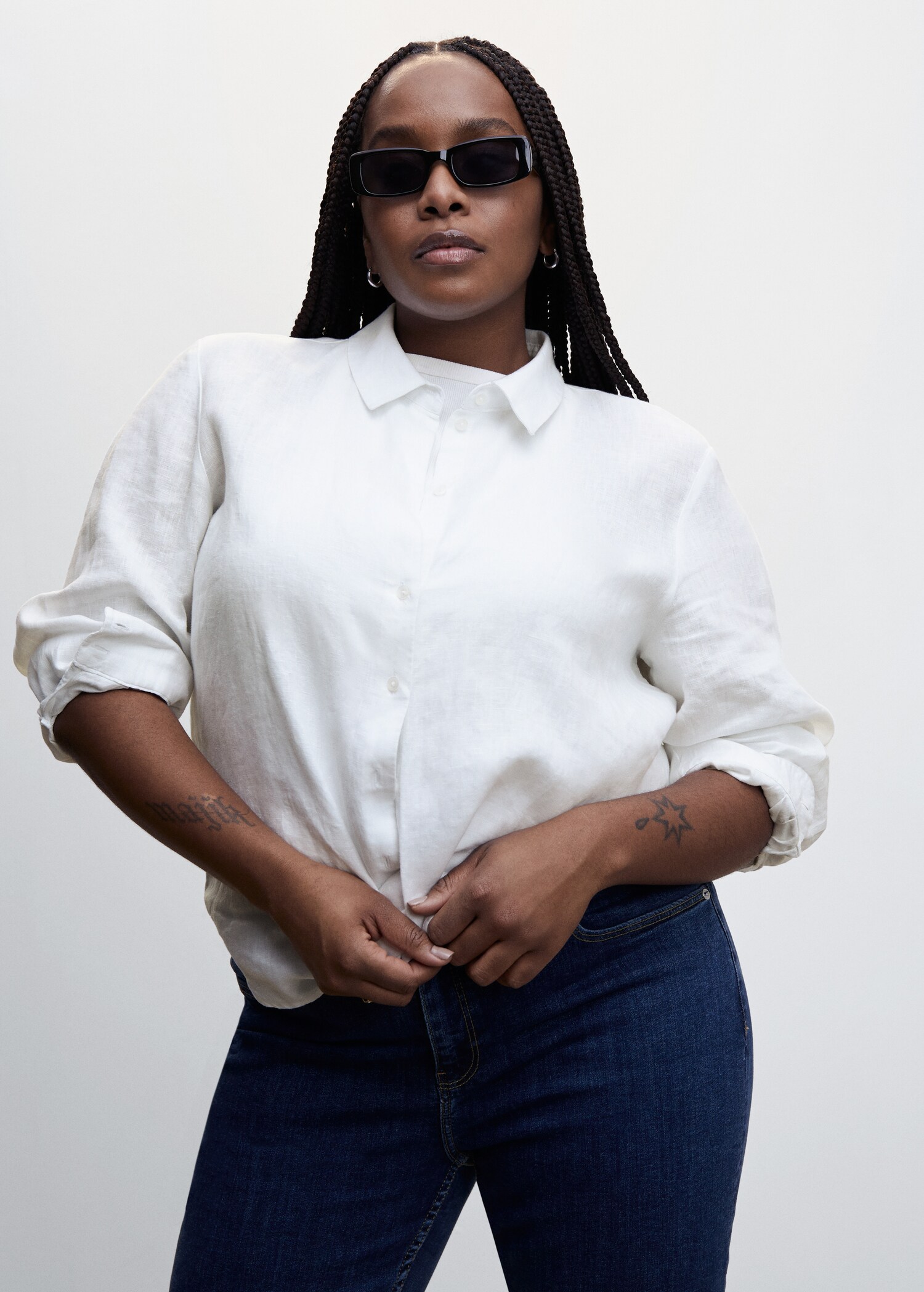 Linen 100% shirt - Details of the article 5