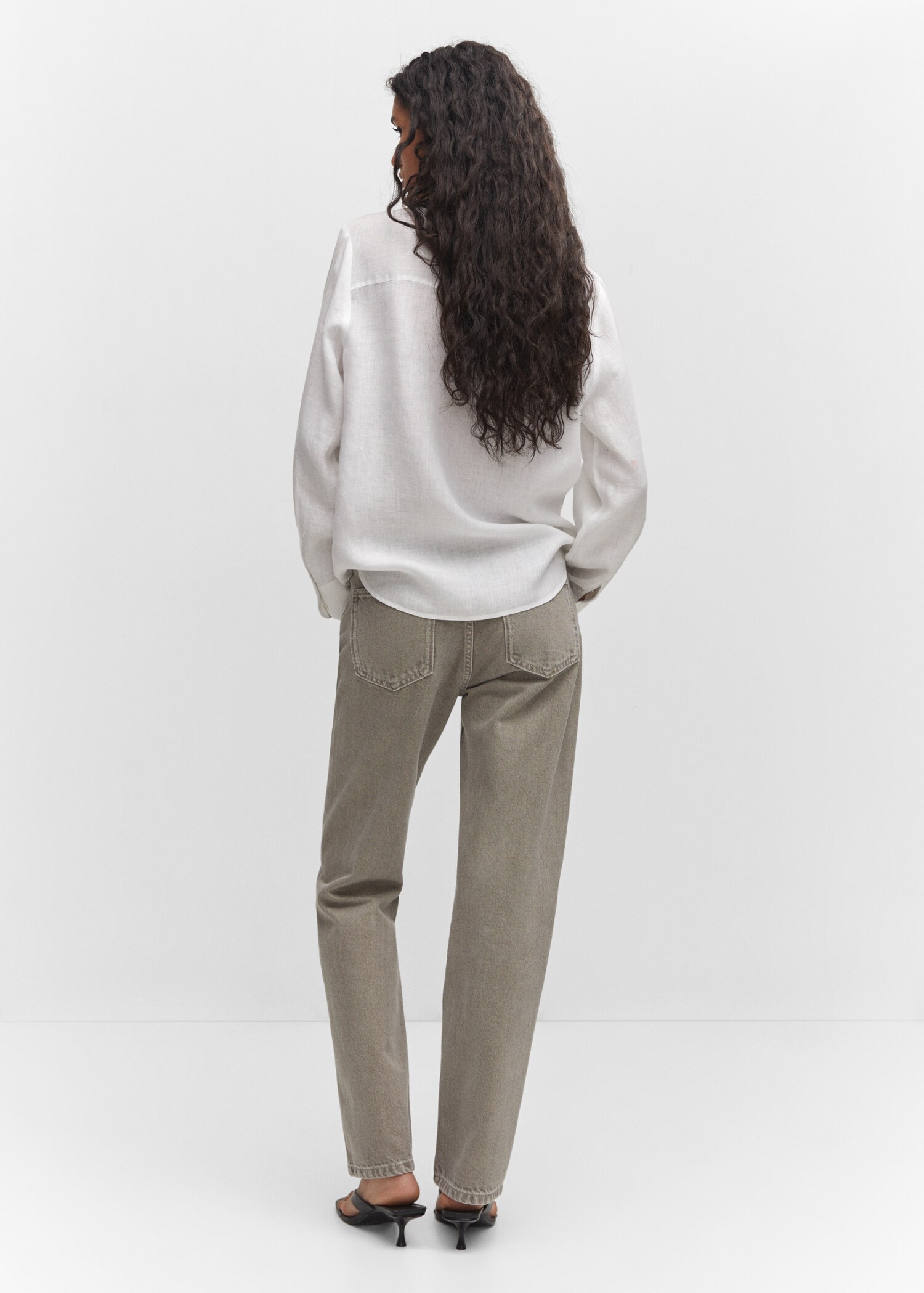 Linen 100% shirt - Reverse of the article