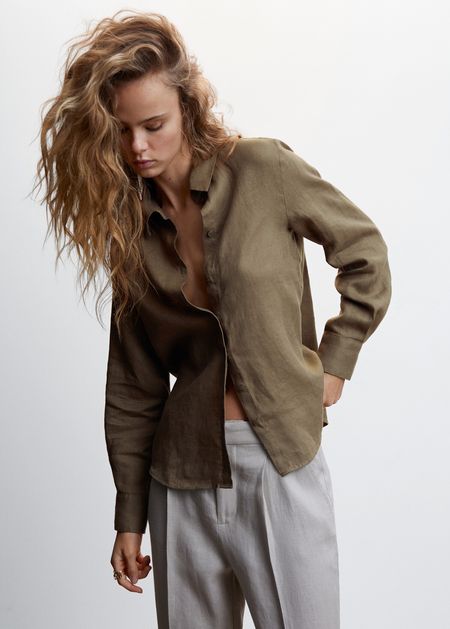 Linen 100% shirt - Medium plane
