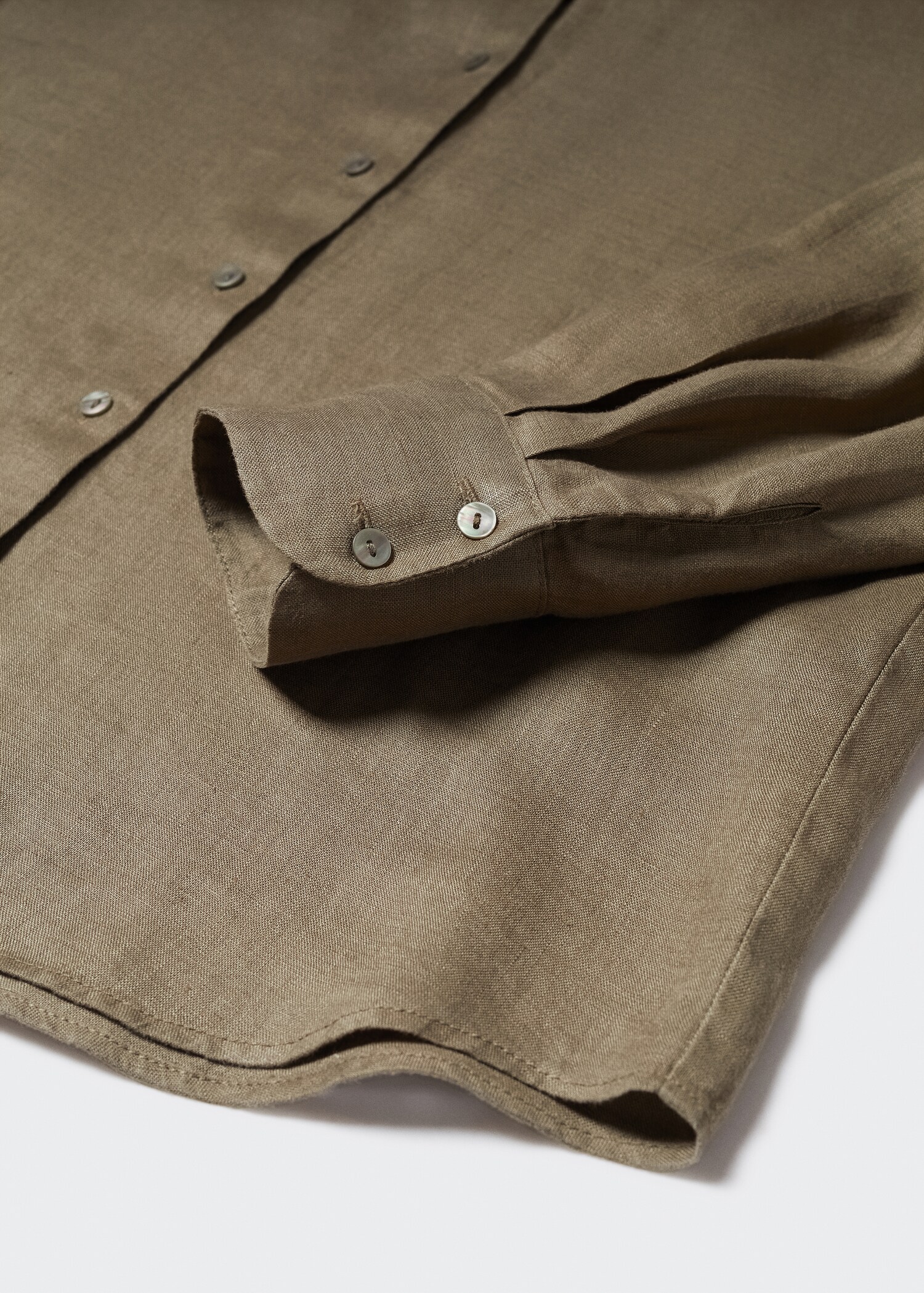 Linen 100% shirt - Details of the article 8