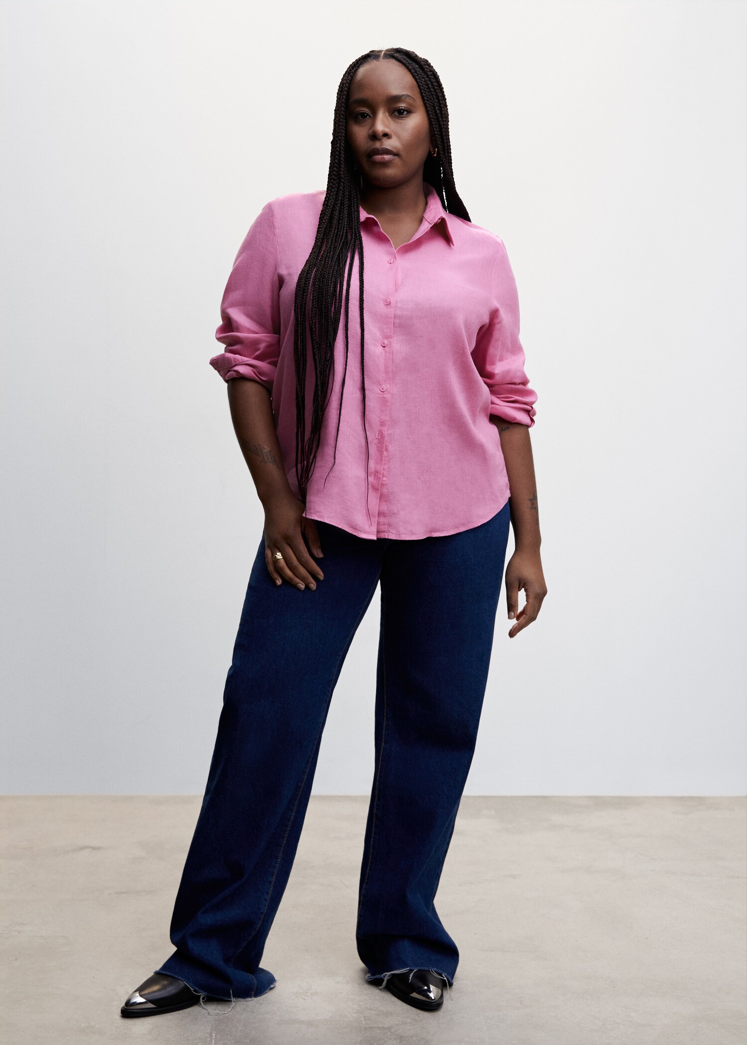 Linen 100% shirt - Details of the article 3
