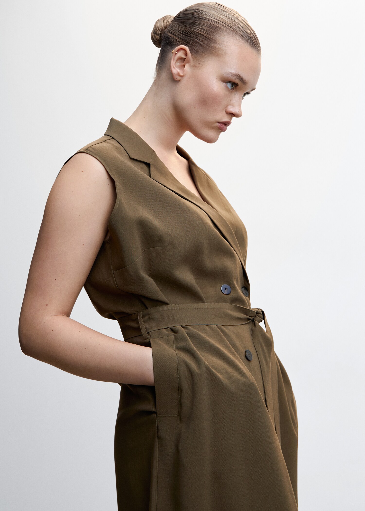 Vestido chaleco midi - Detalle del artículo 4