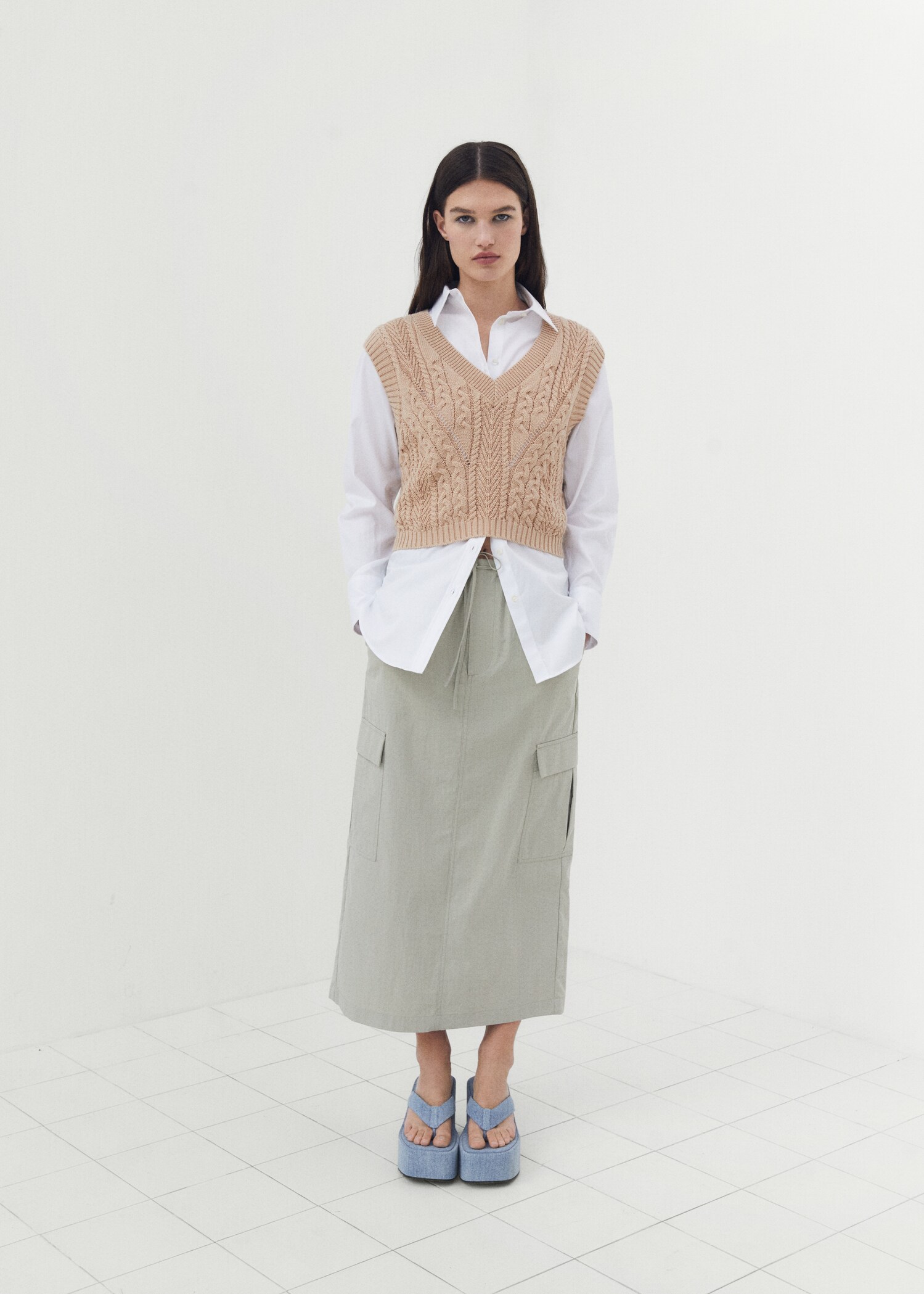 Braided-knit vest - Details of the article 6