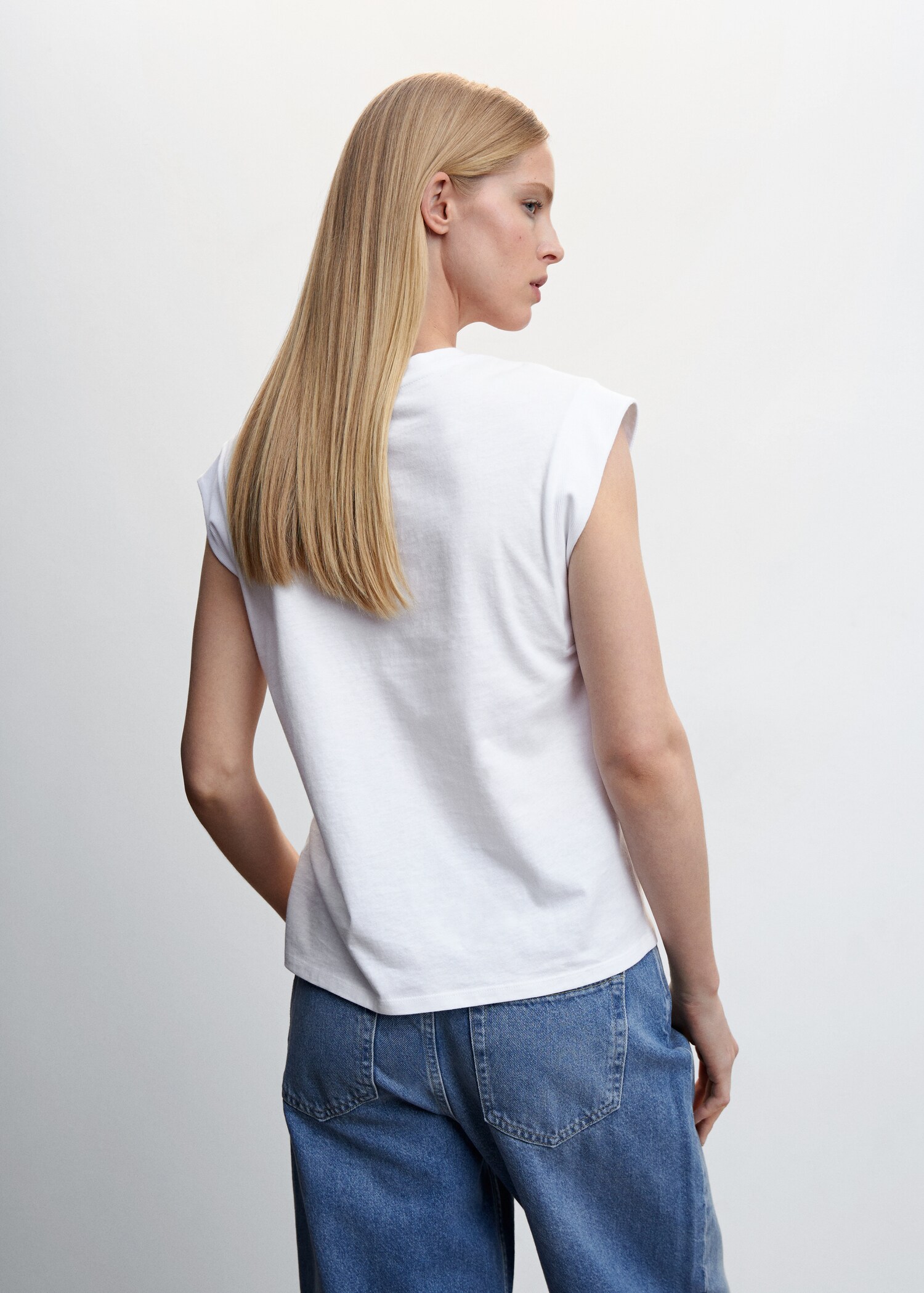Camiseta algodón cuello redondo - Reverso del artículo