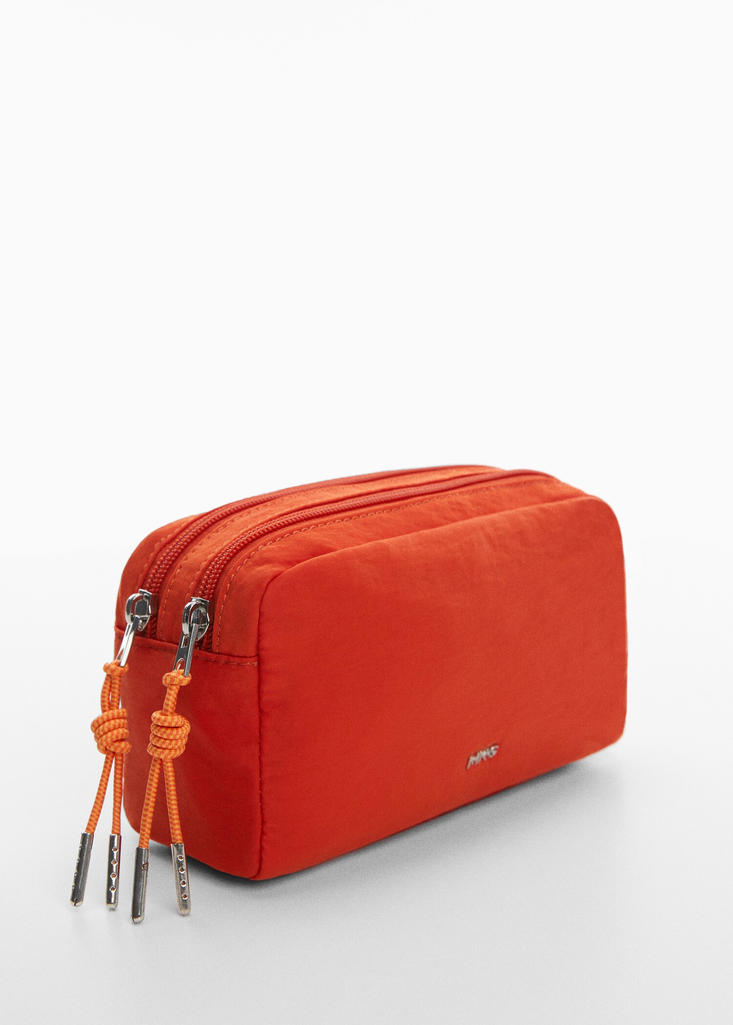 Trousse de maquillage nylon double fermeture Éclair - Plan moyen