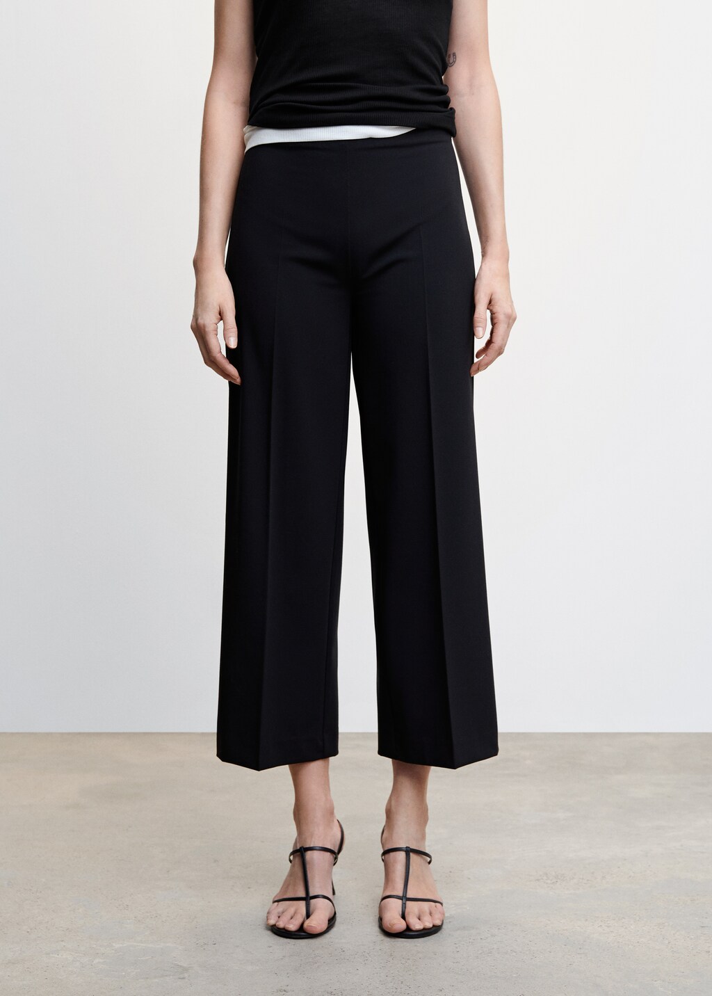 Straight culotte trousers Women MANGO Libya