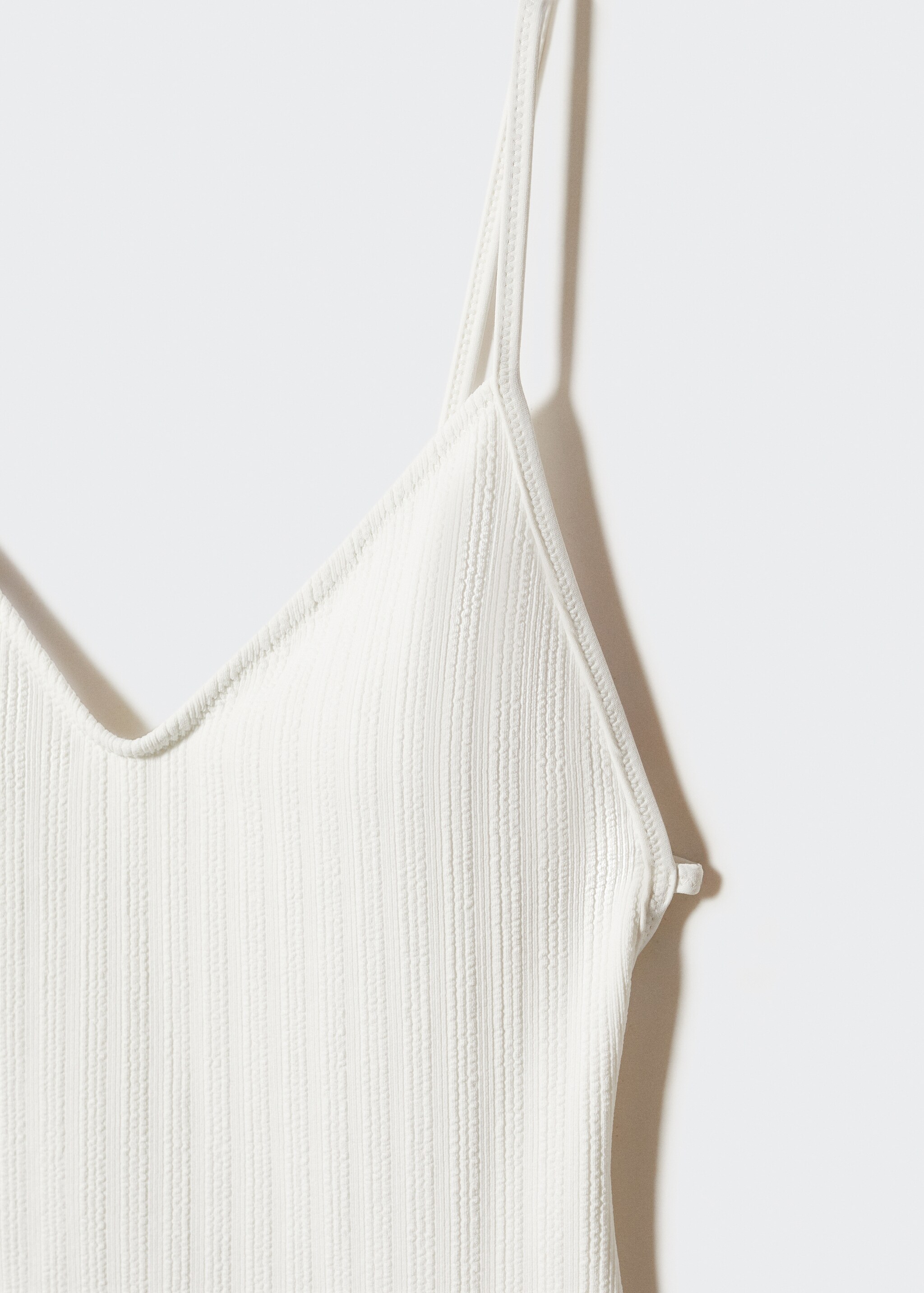 Striped textured swimsuit - Details of the article 8