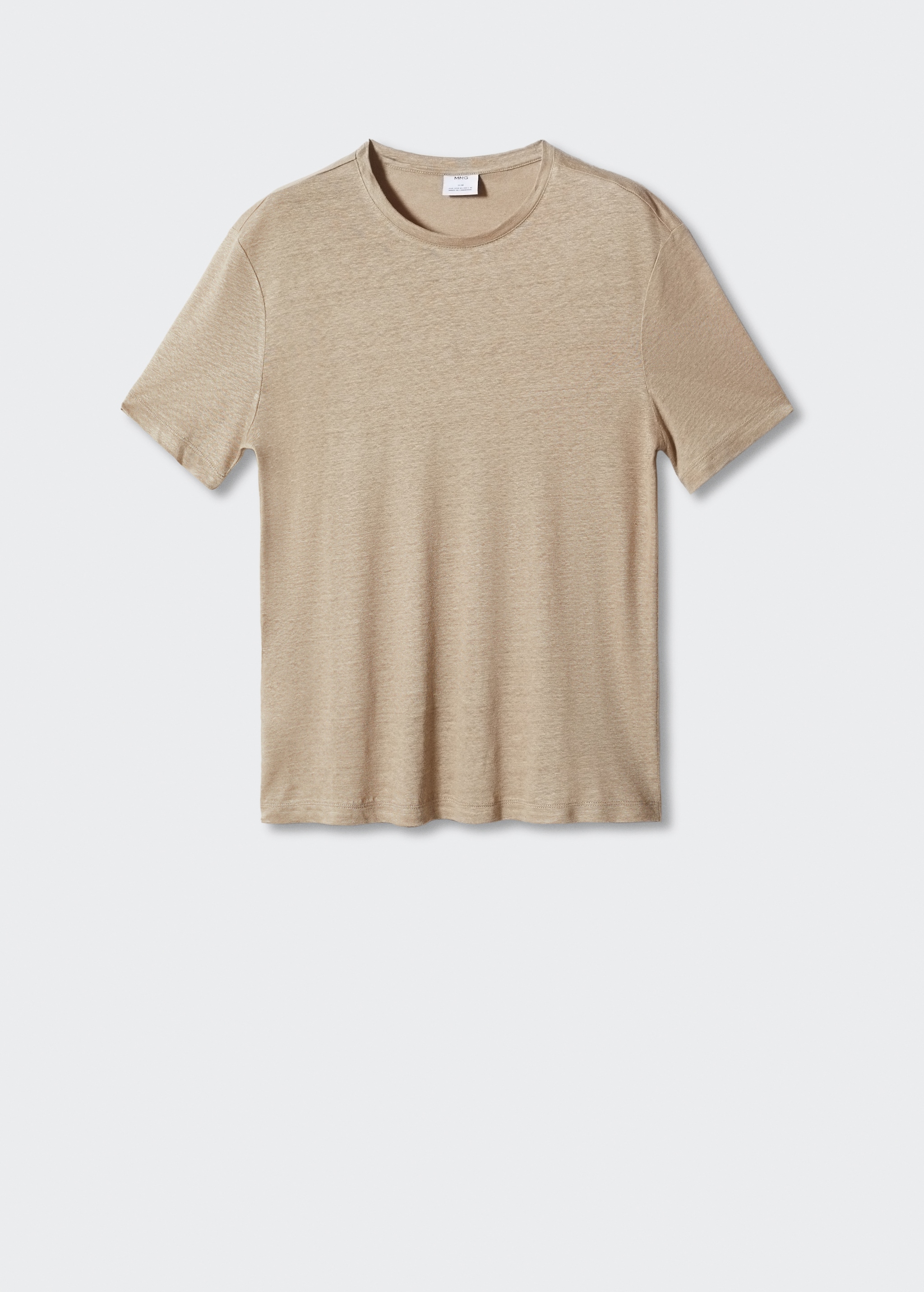 100% linen slim-fit t-shirt - Article without model