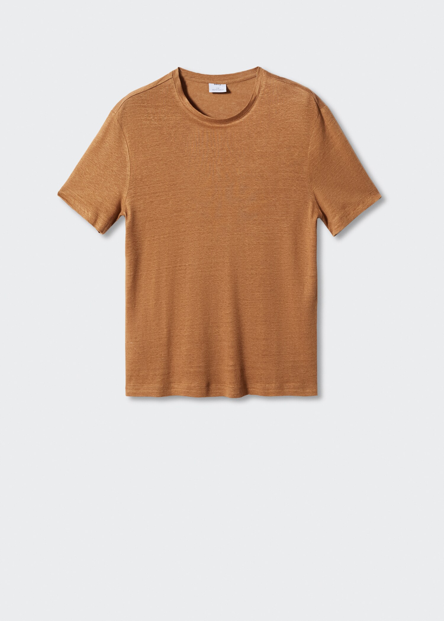 100% linen slim-fit t-shirt - Article without model