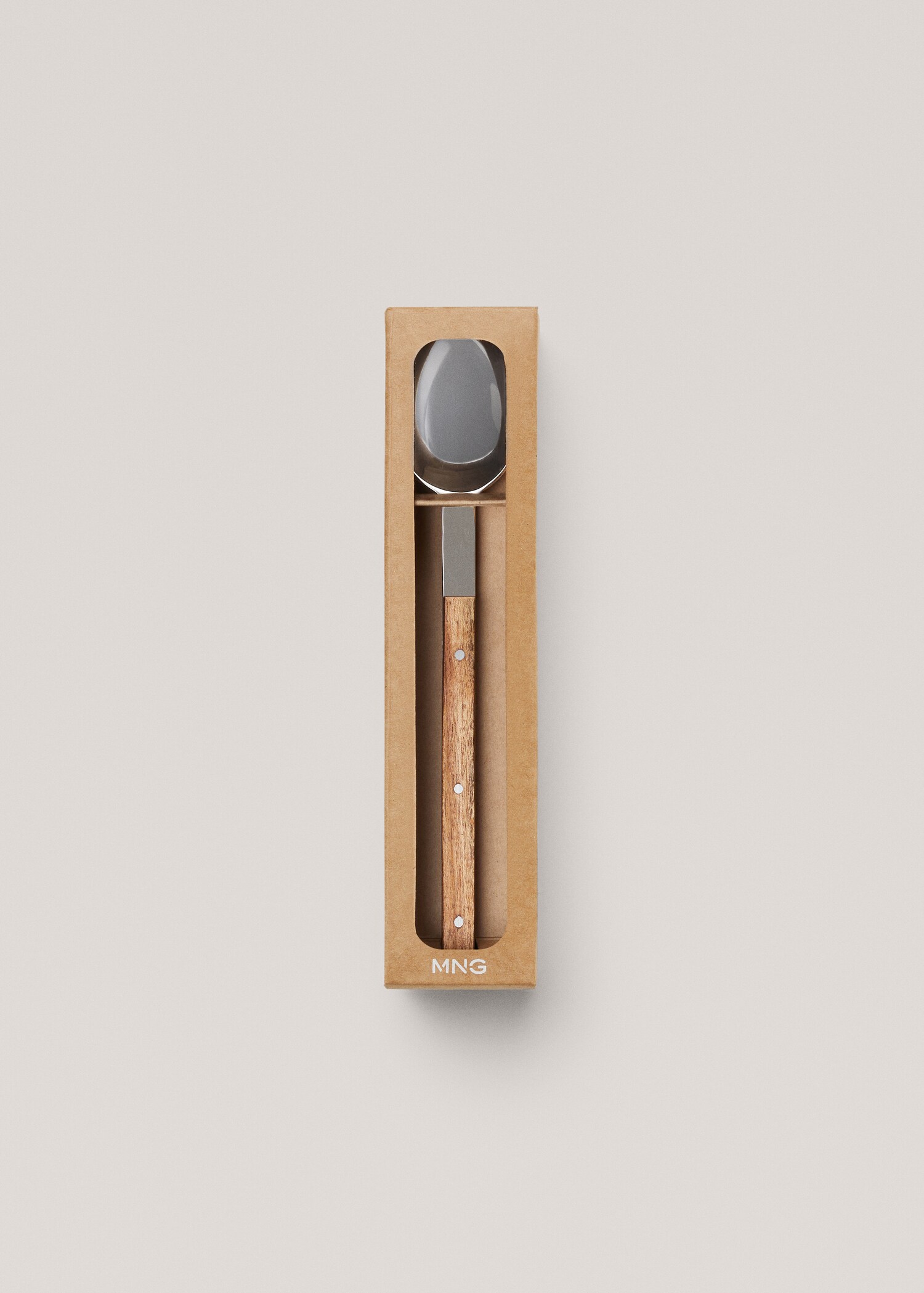 Pack of 4 wooden-handle spoons - Details of the article 4