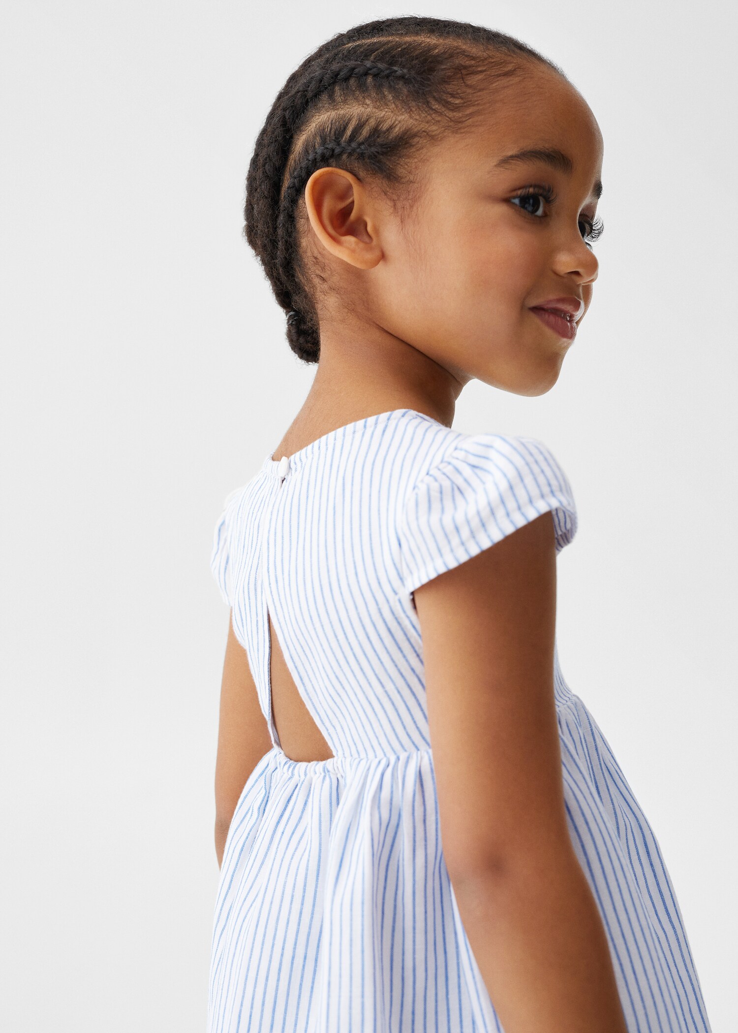 Striped ruffle dress - Details of the article 1