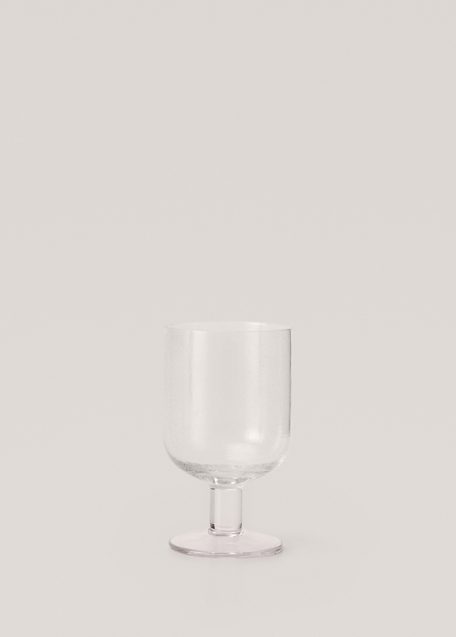 Glass transparent bubble stem glass - Article without model