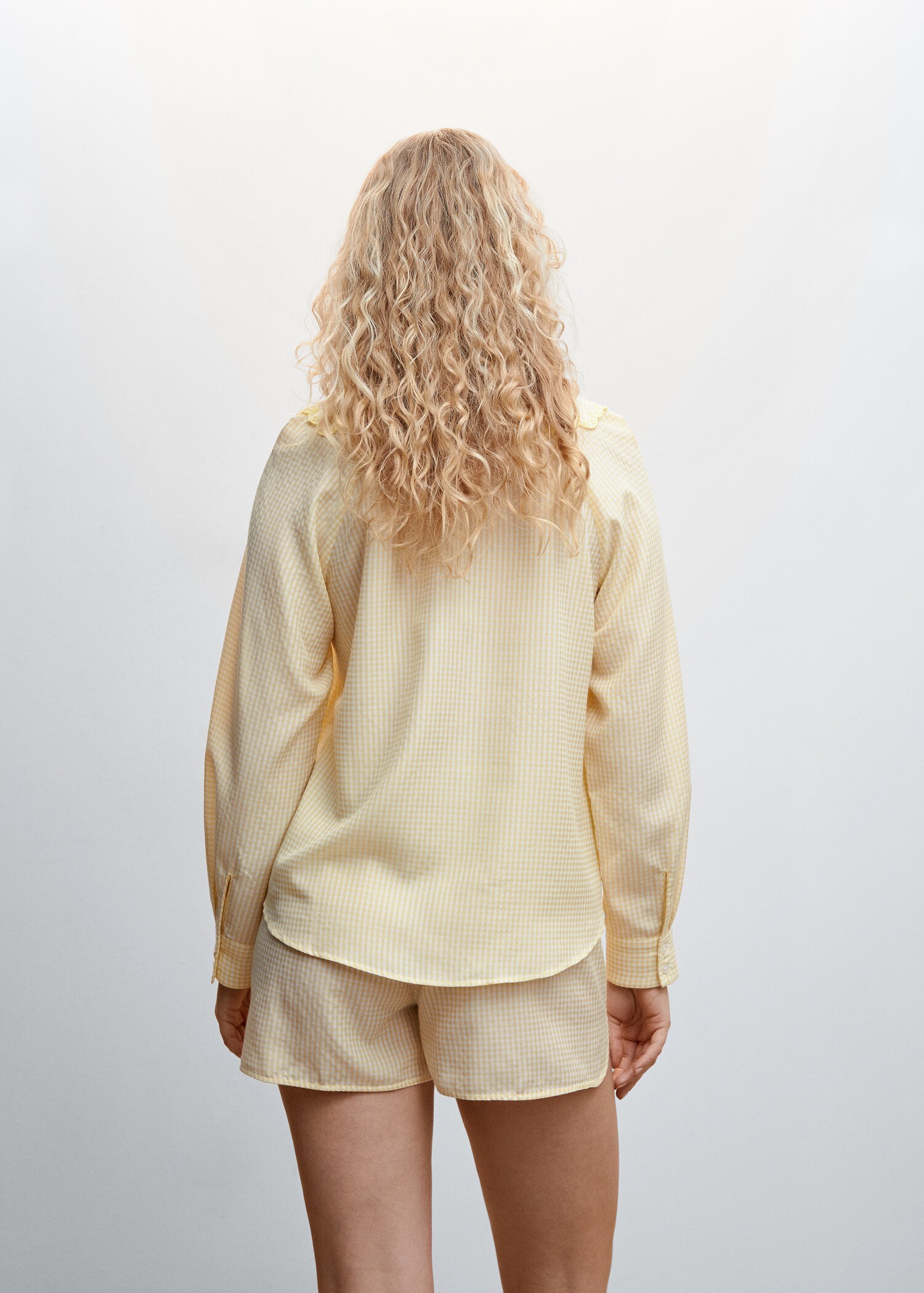 Pijama curto com textura - Verso do artigo