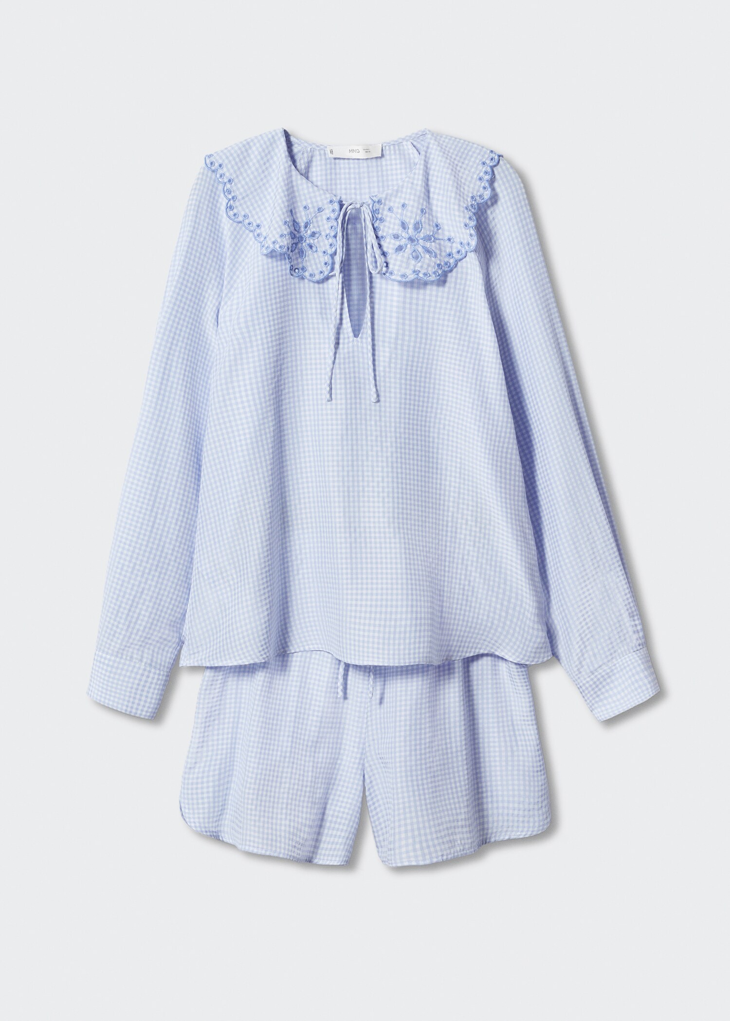 Pijama curto com textura - Artigo sem modelo