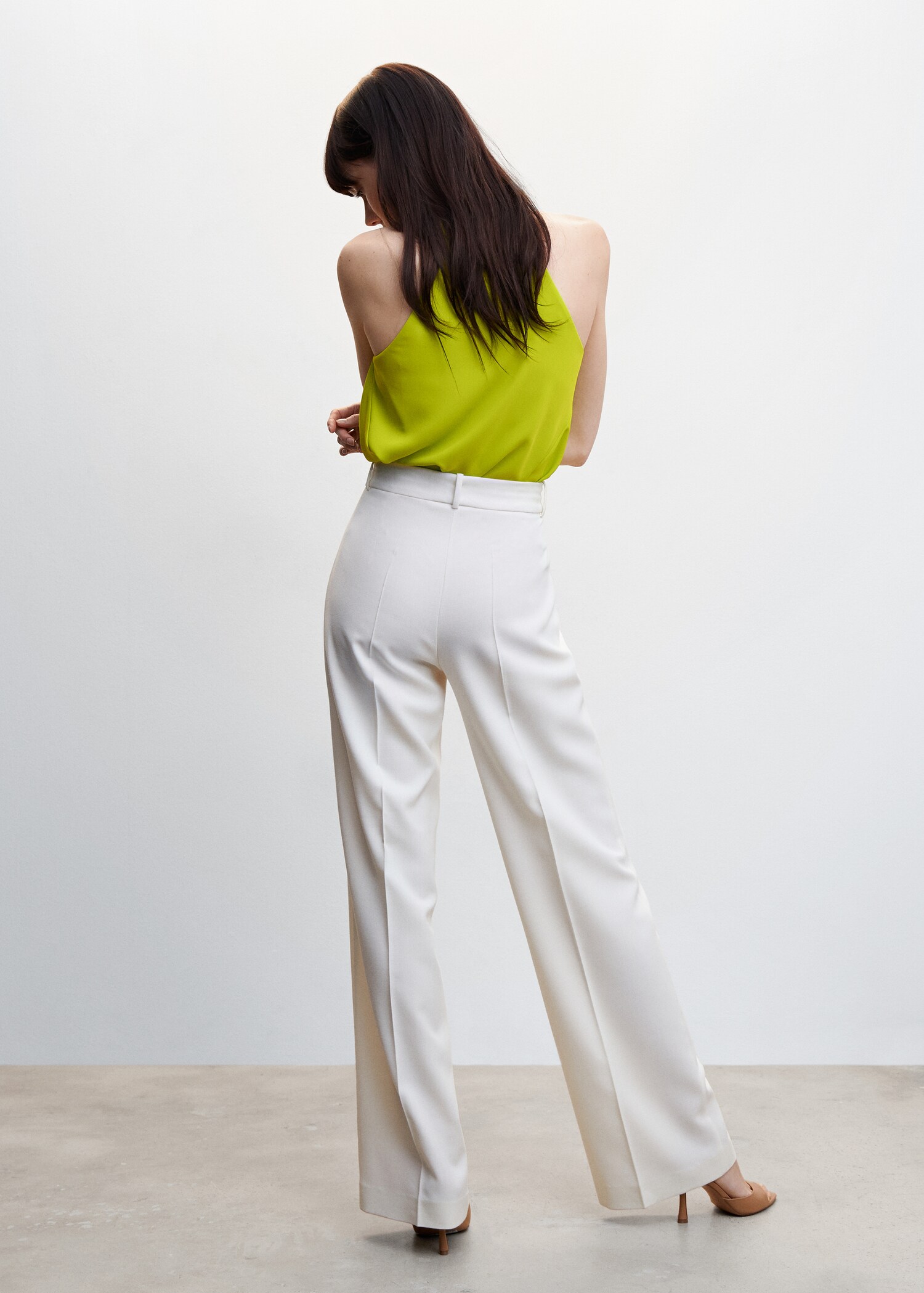 Draped neck blouse - Reverse of the article
