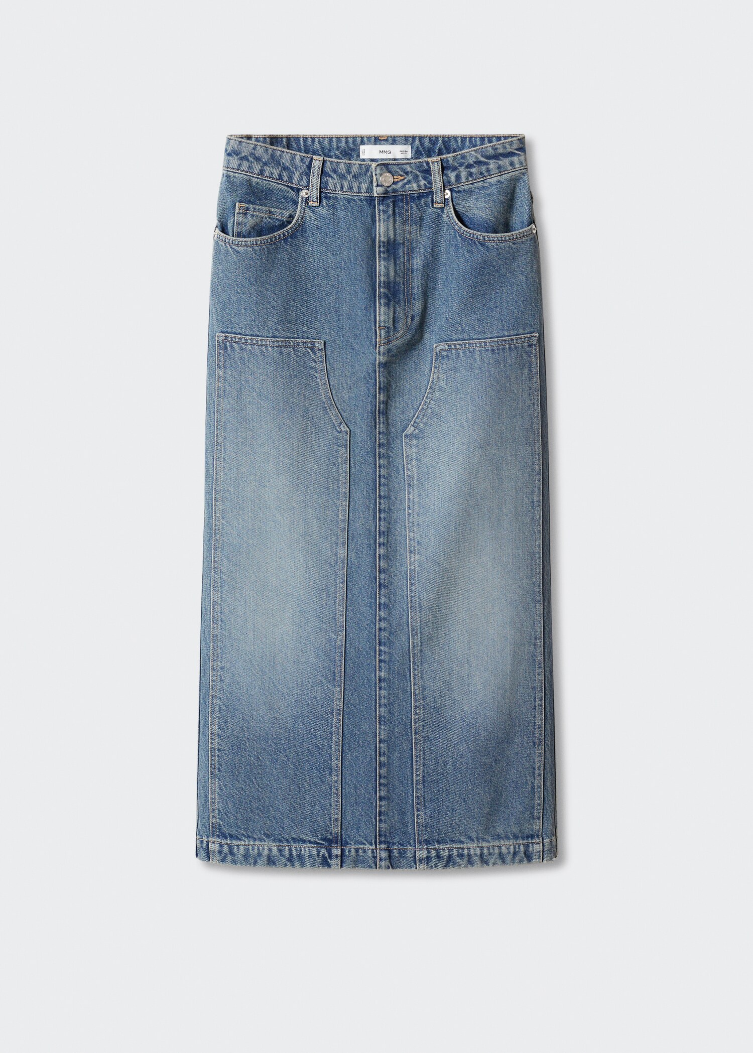 Slit denim skirt - Article without model
