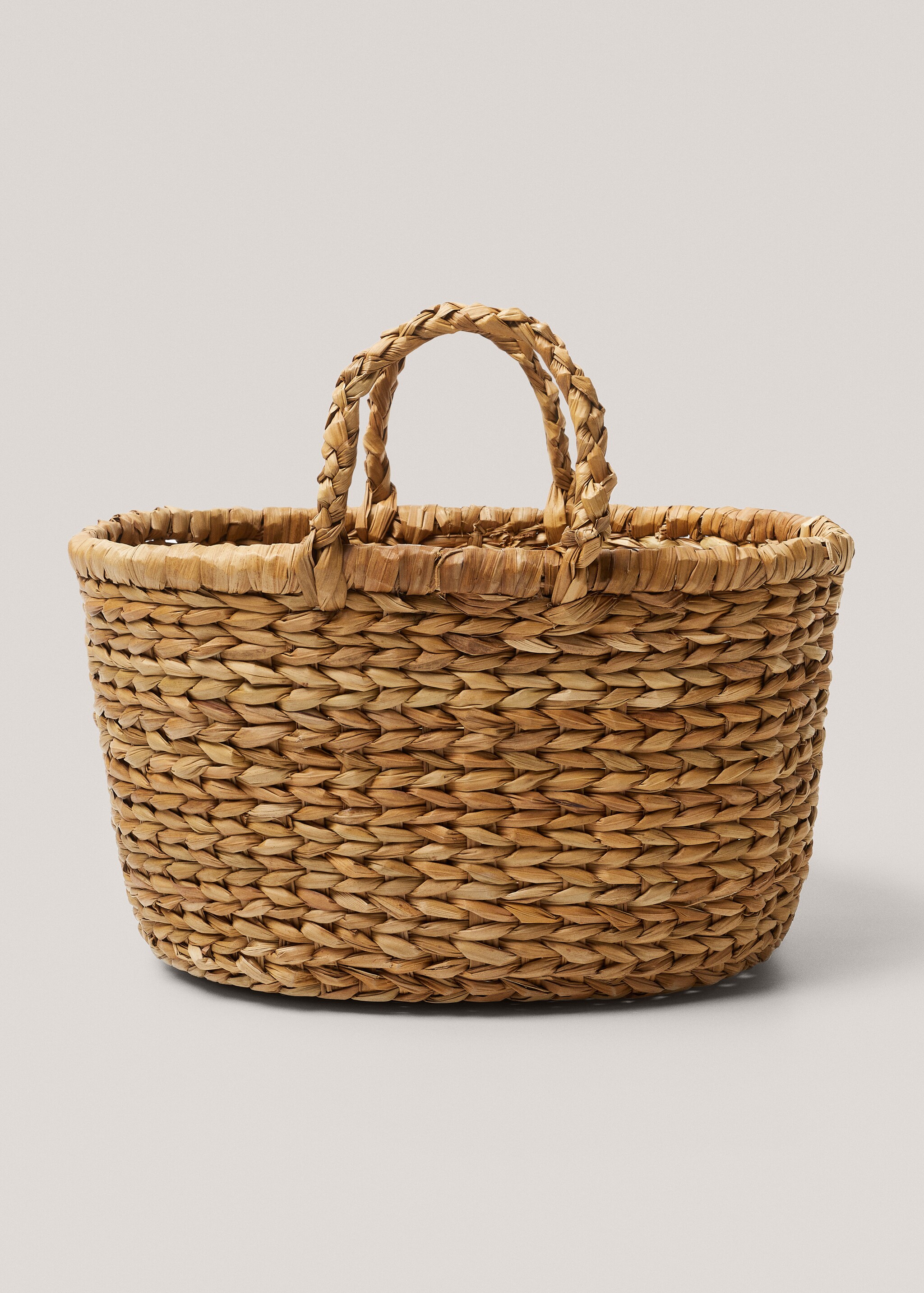 Basket with handles natural fibre 30x30x15cm - Article without model