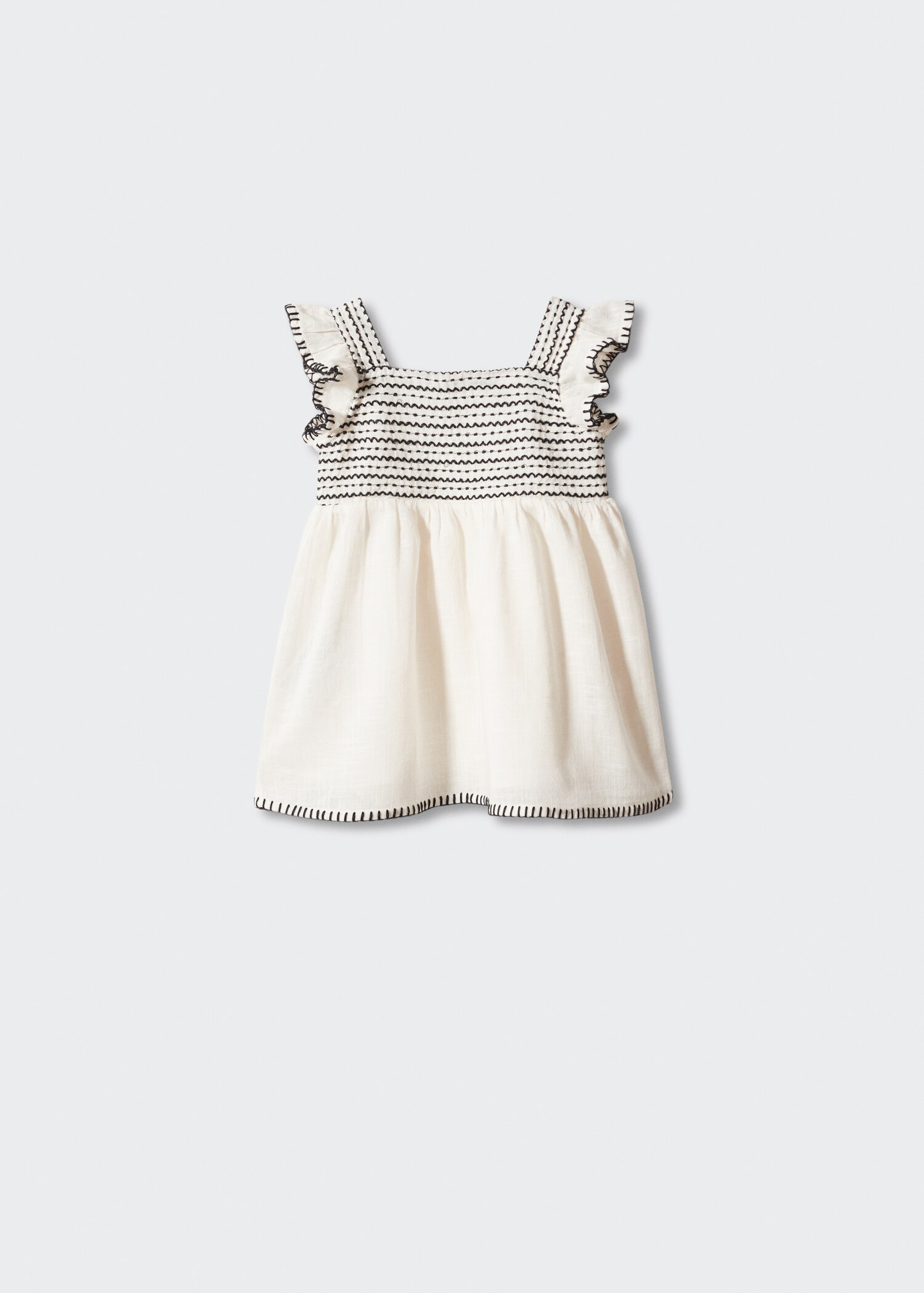 Textured cotton-blend dress - Article without model