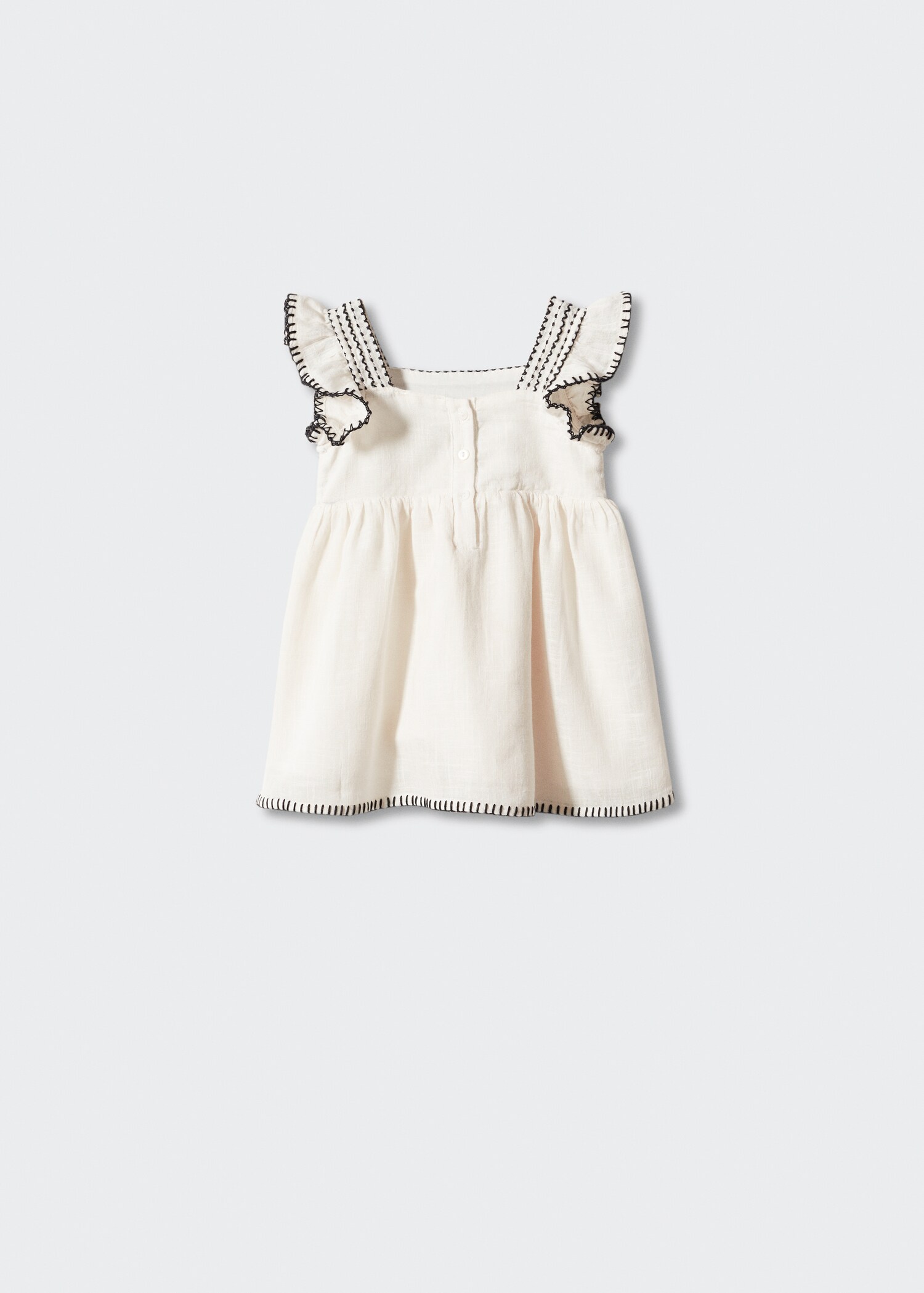 Textured cotton-blend dress - Reverse of the article
