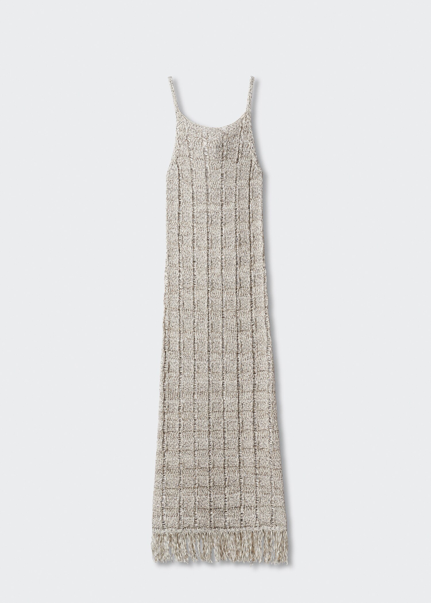 Robe maille détail franges - Article sans modèle