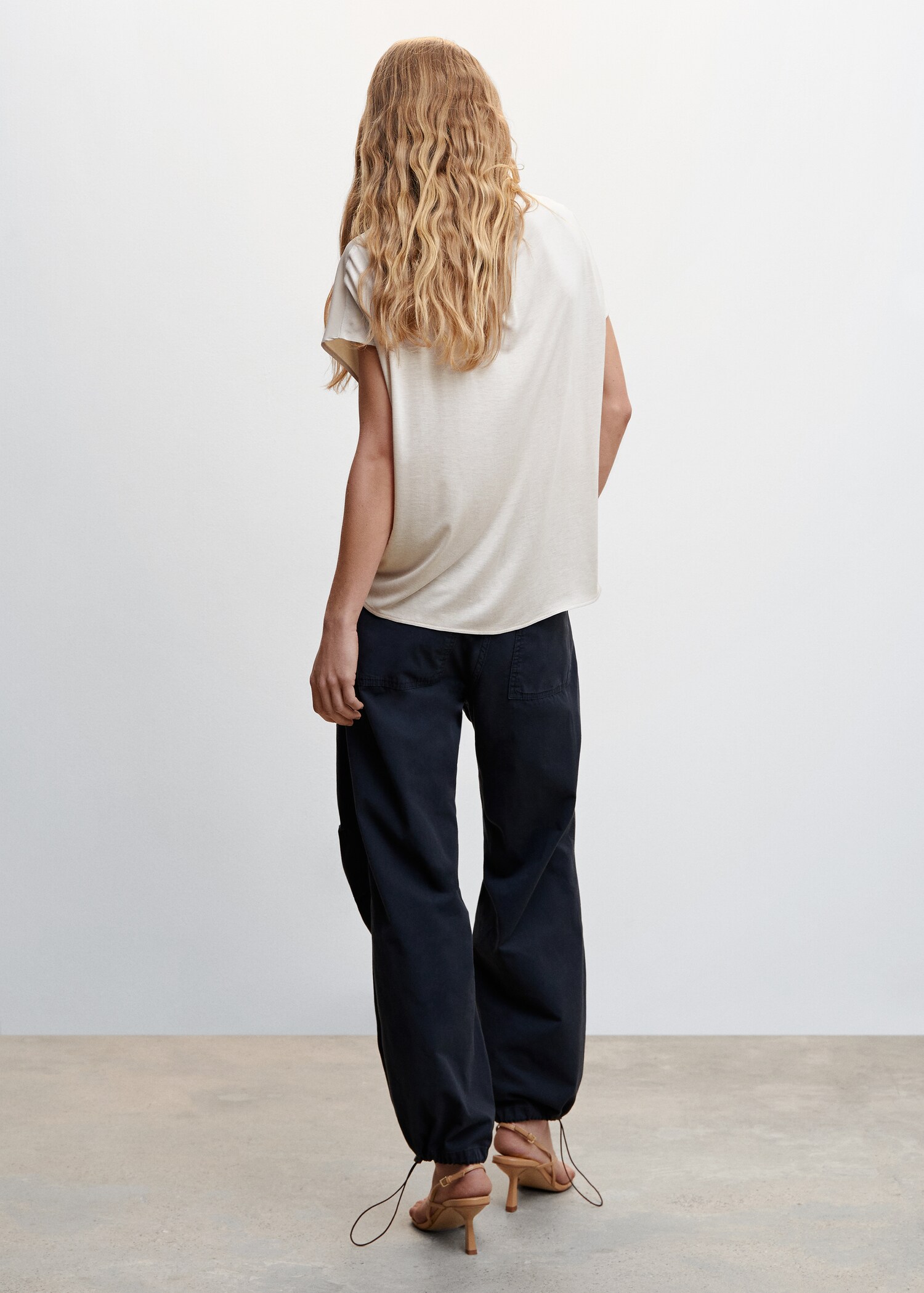 Blouse empiècement contrastant - Verso de l’article