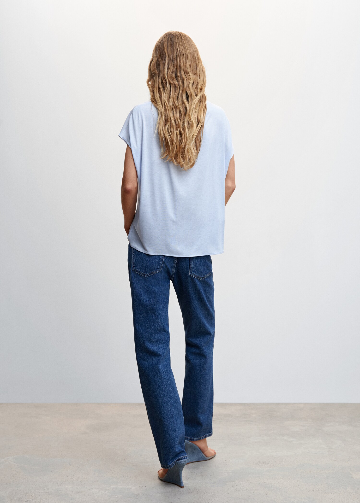 Blouse empiècement contrastant - Verso de l’article