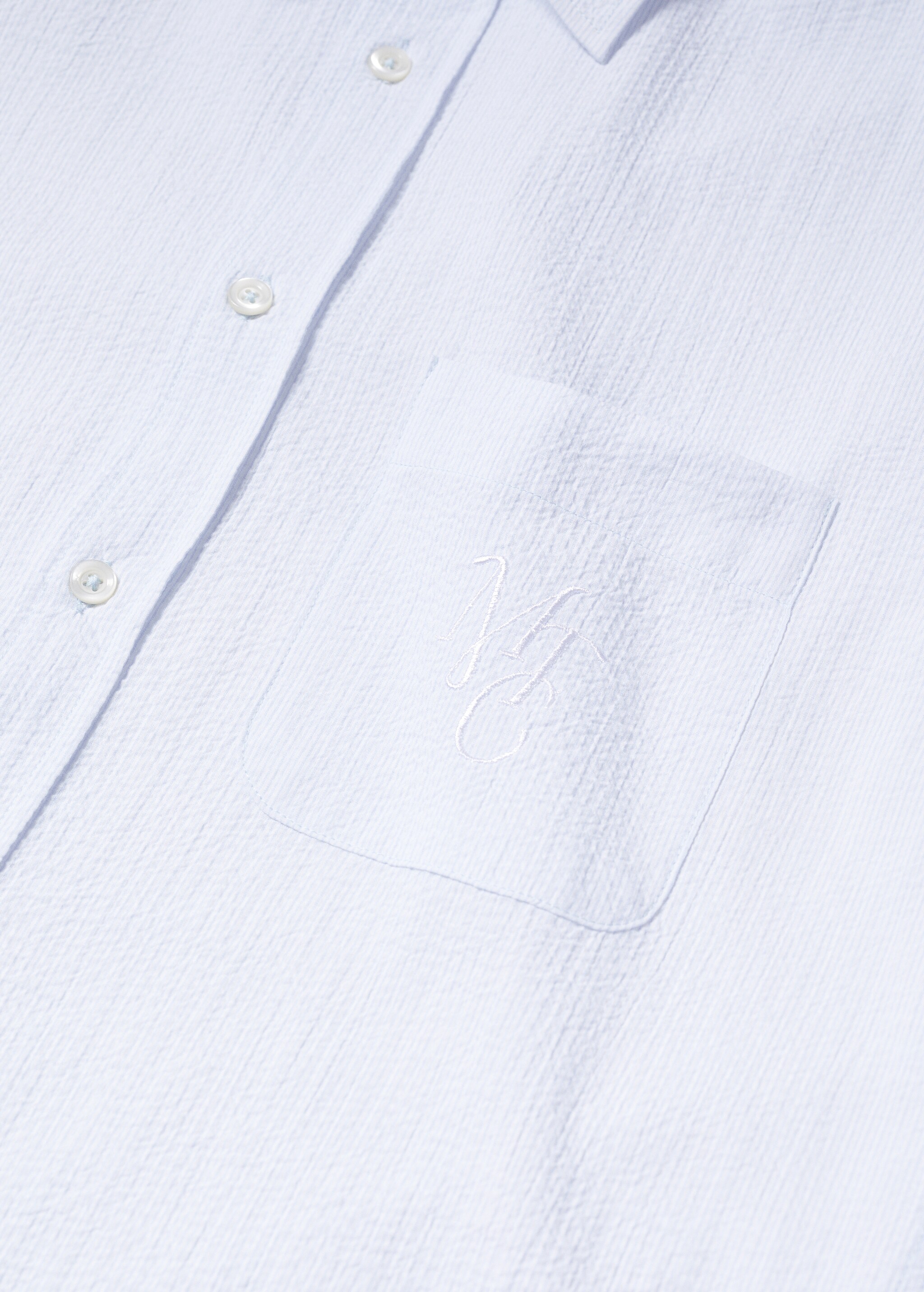 Pocket textured shirt - Details of the article 8