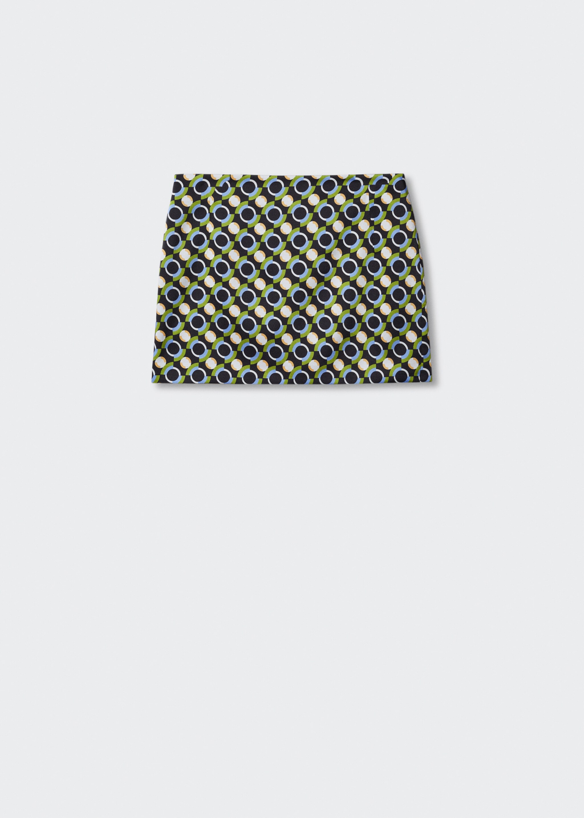 Printed miniskirt - Article without model, Black. Ref: 47097139-00.