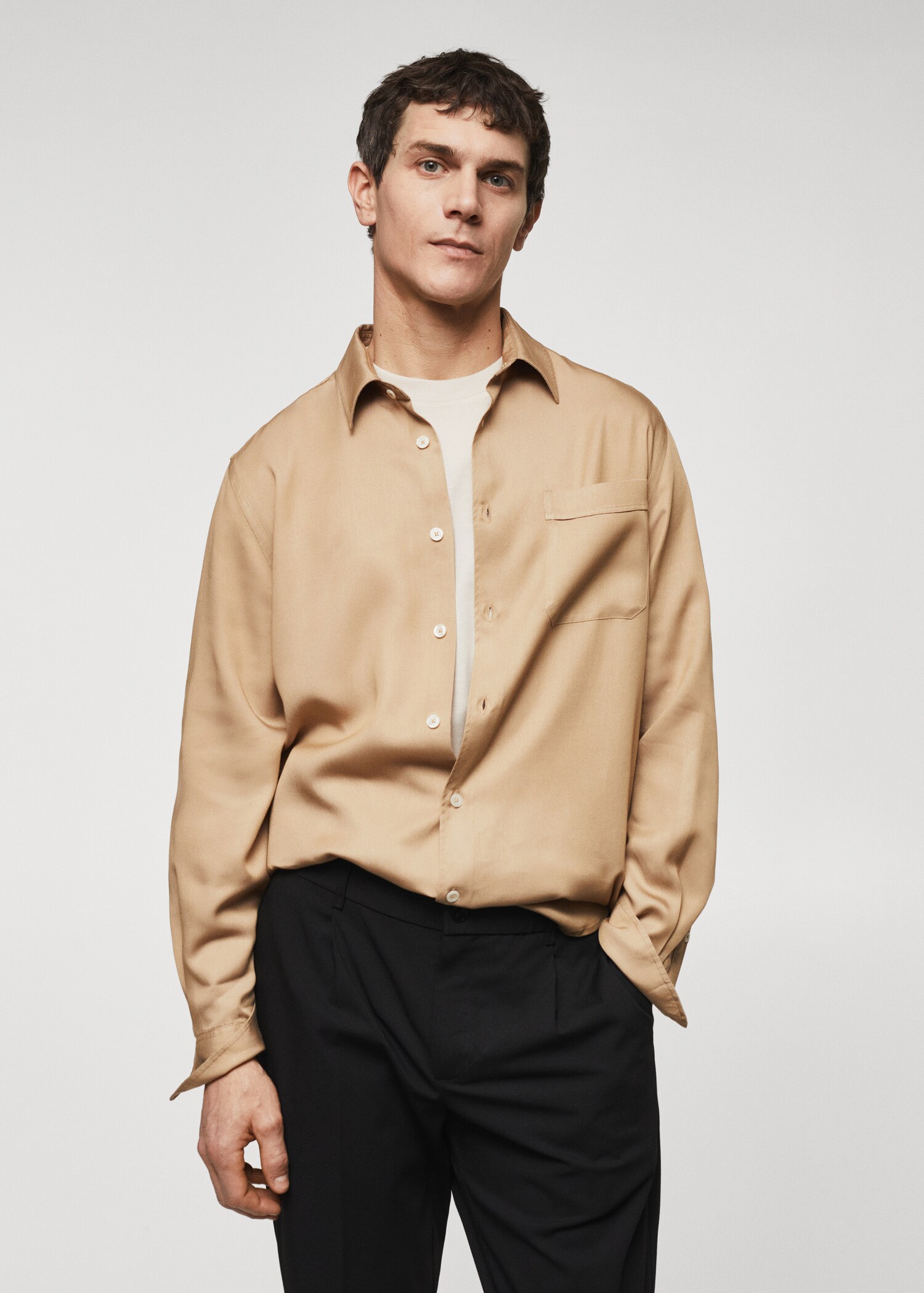 Pocket flowy shirt - Medium plane