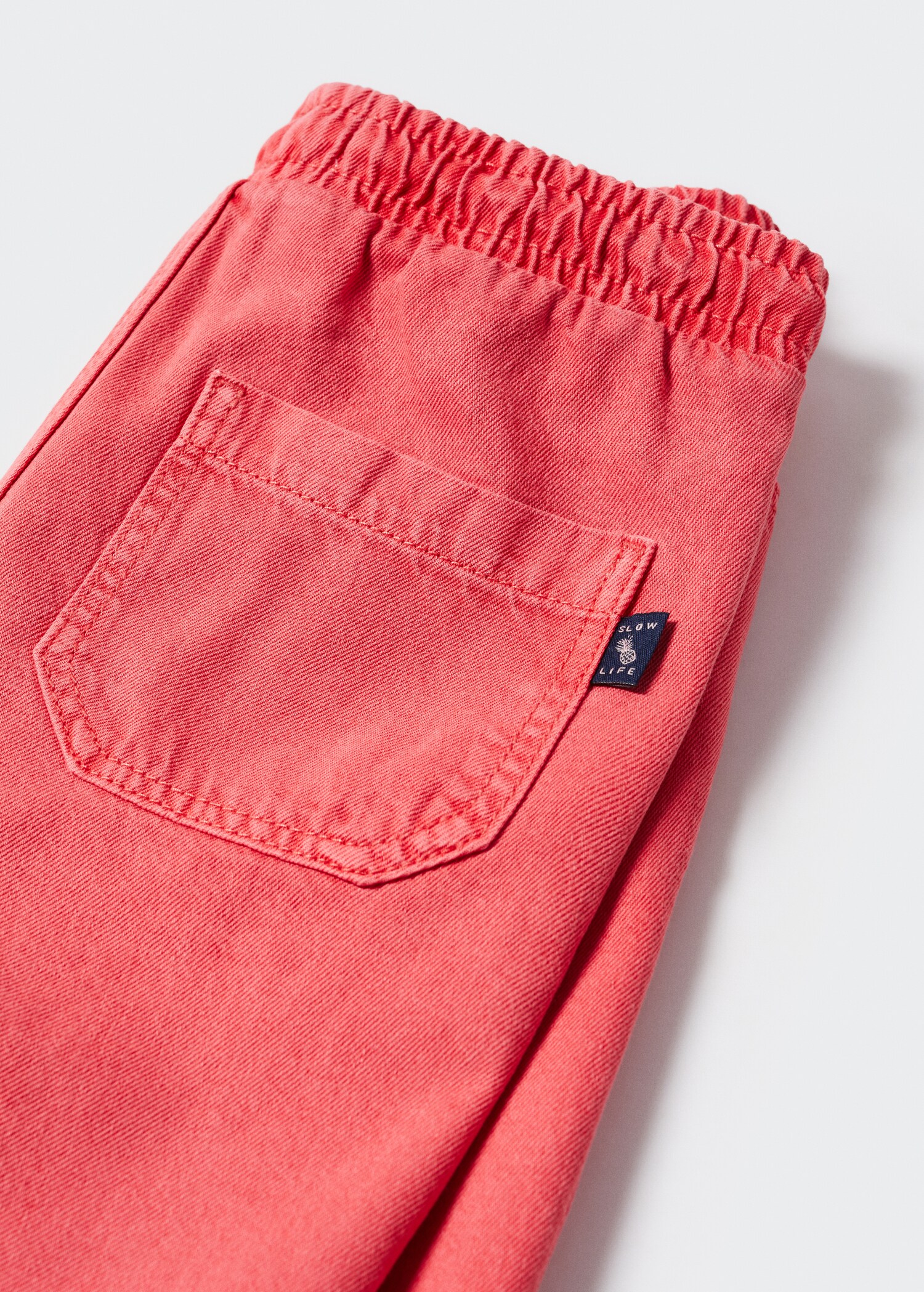 Cotton shorts with elastic waist - Details of the article 8