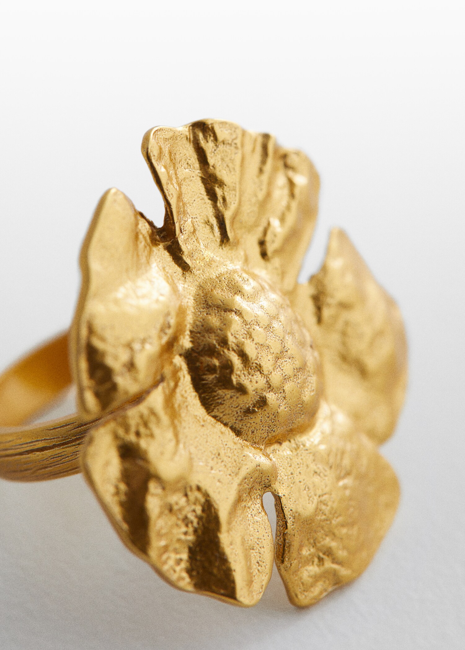 Bague fleur texturée - Détail de l'article 1