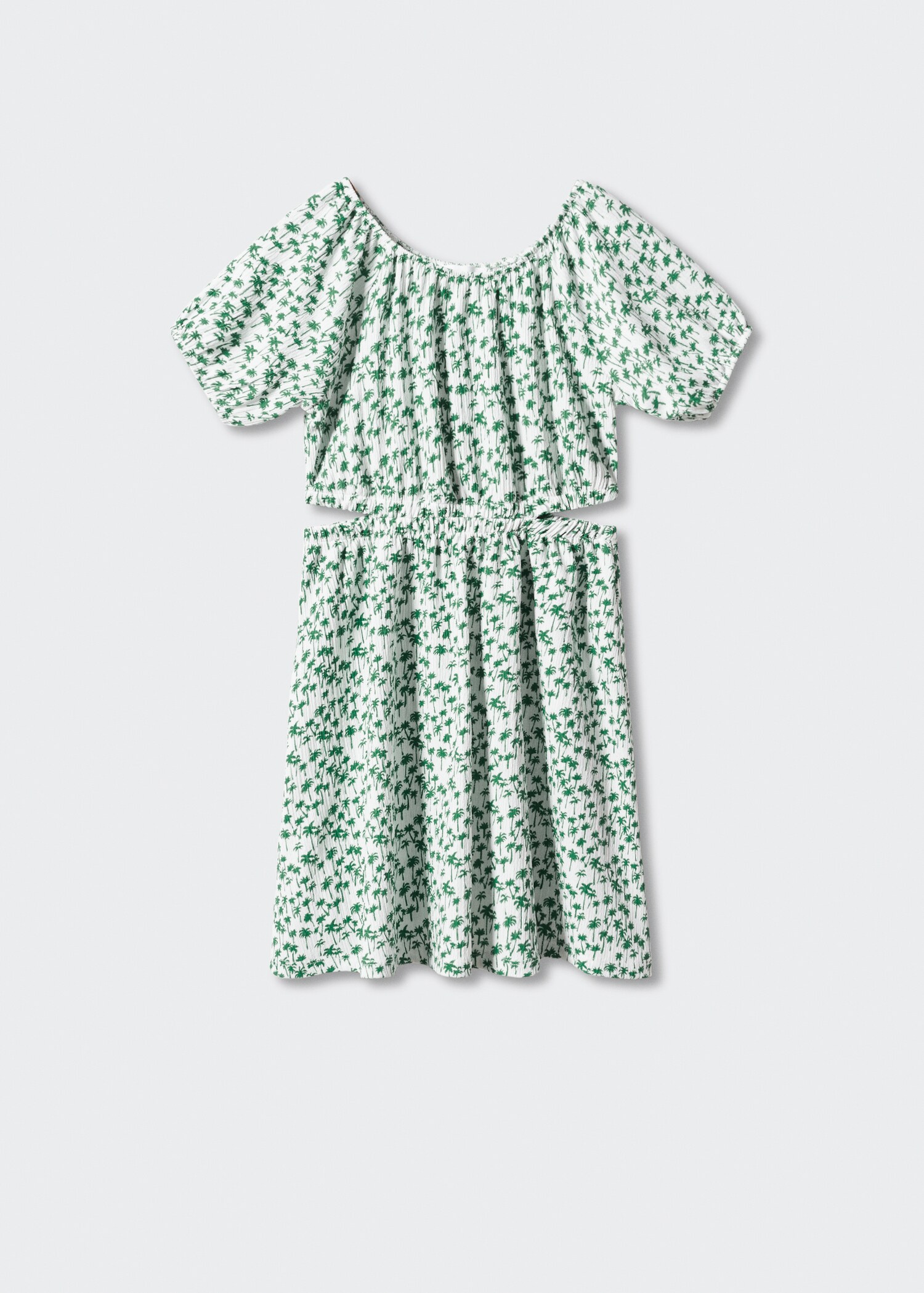 Printed cut-out detail dress - Article without model