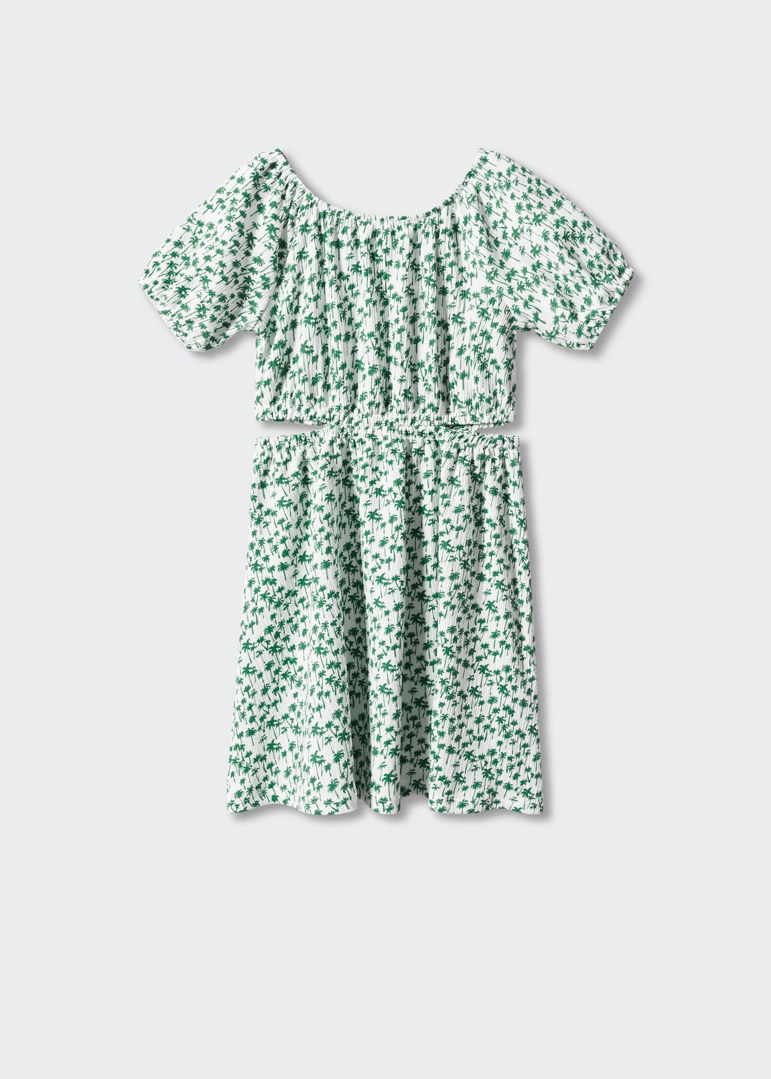Printed cut-out detail dress - Reverse of the article