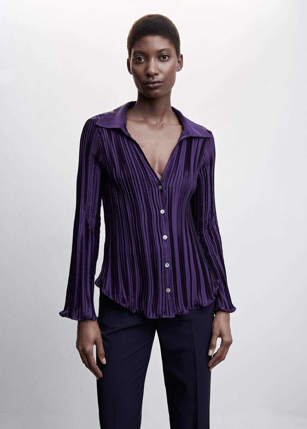 Mango camisa satinada new arrivals