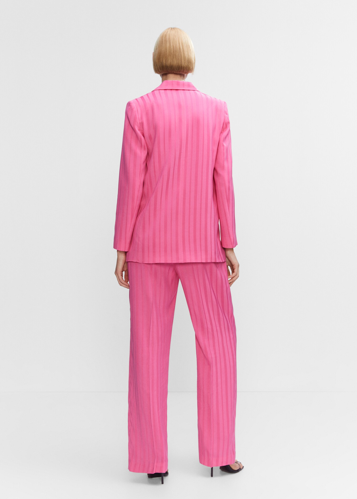 Striped suit blazer - Reverse of the article