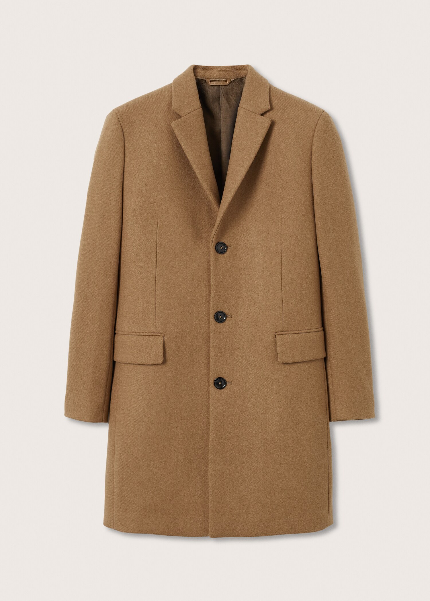 Long recycled wool coat - Article without model