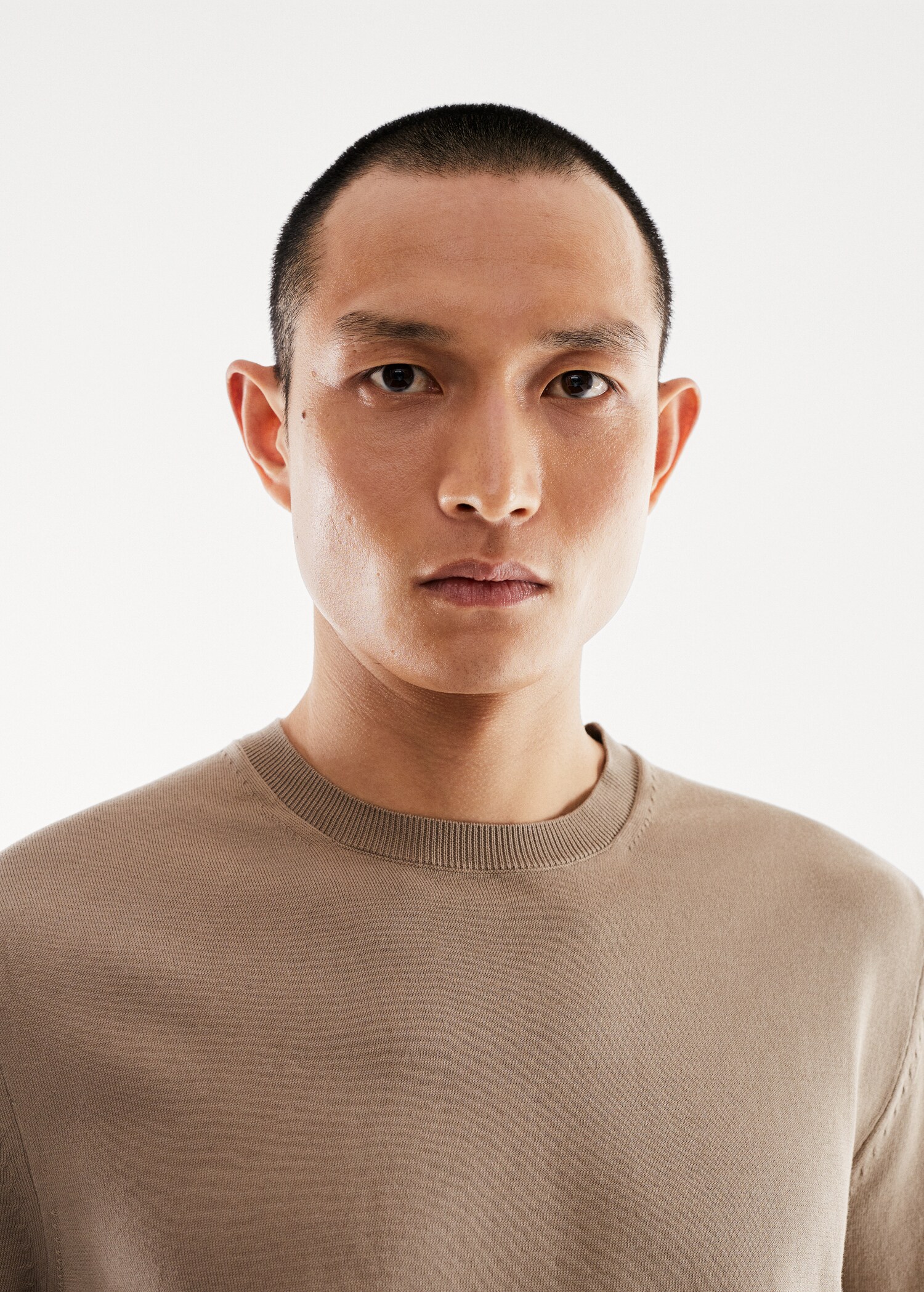 Fine-knit cotton sweater - Details of the article 1