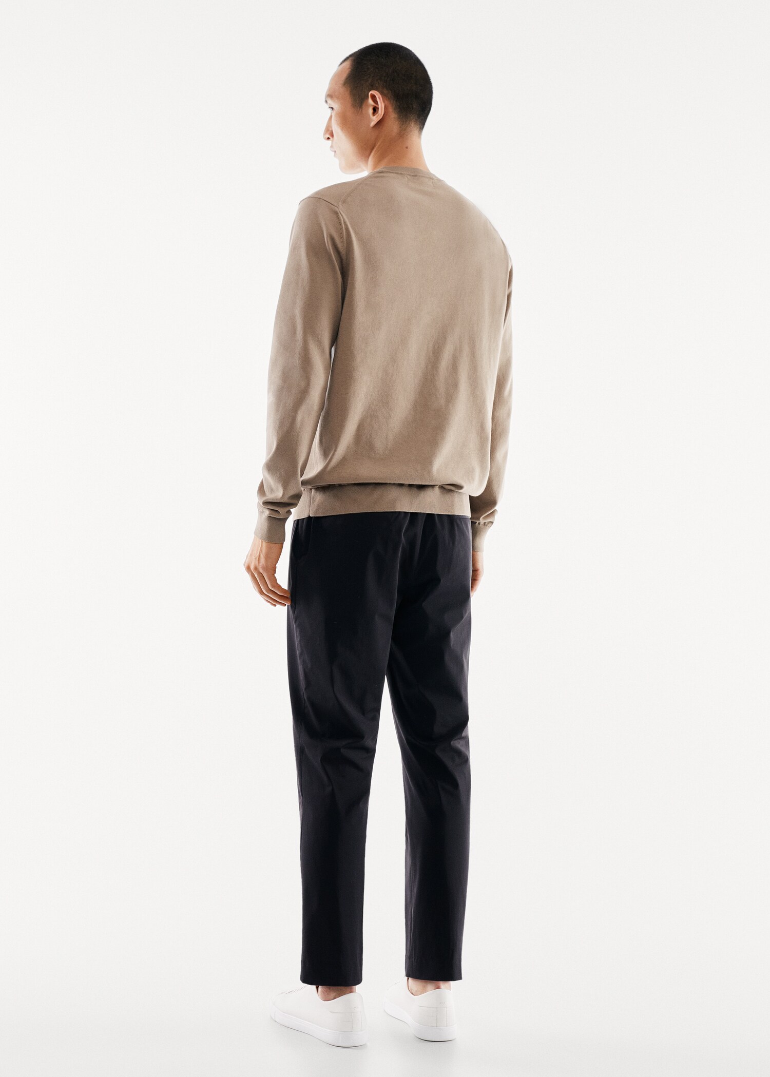 Fine-knit cotton sweater - Reverse of the article