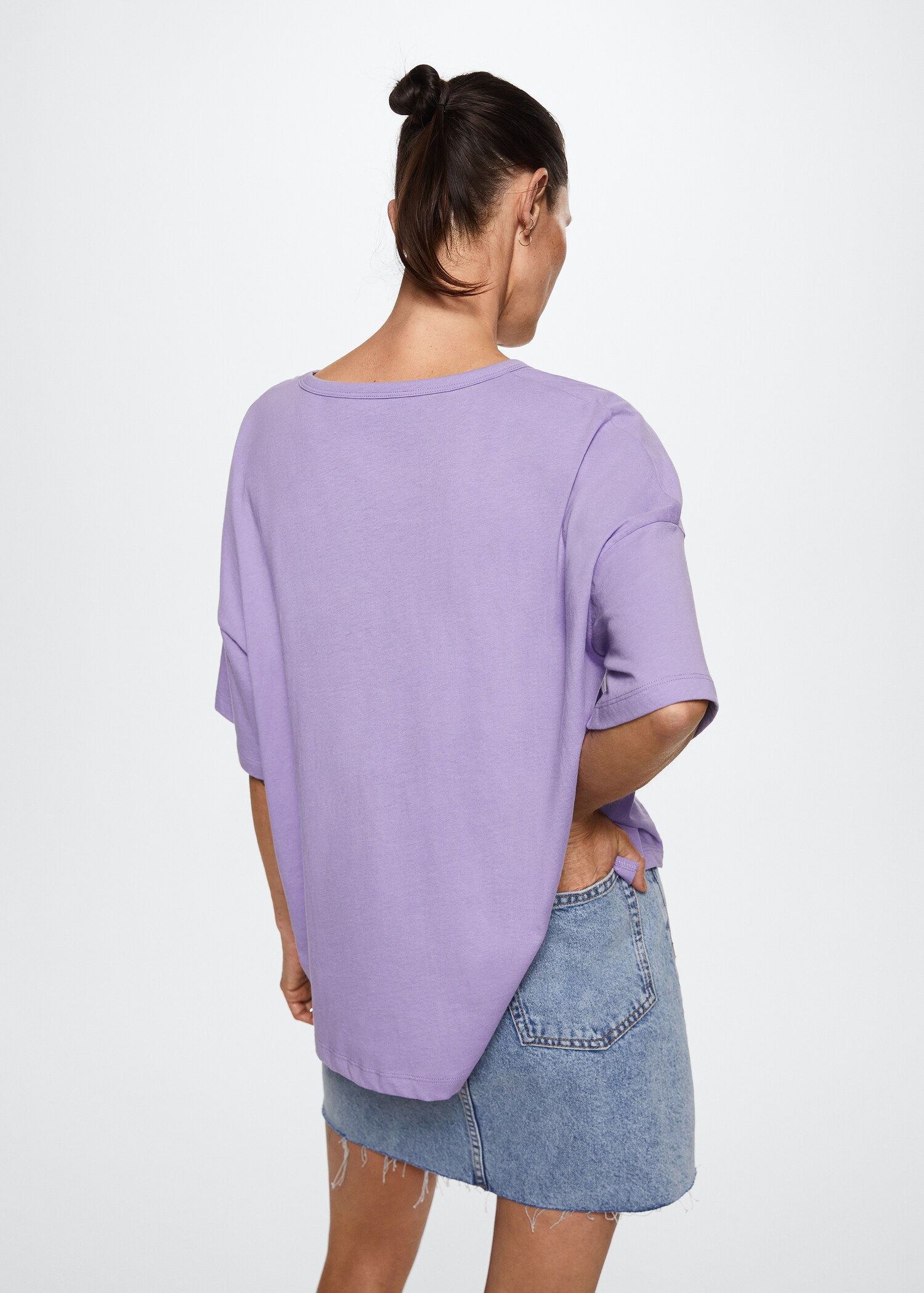 Camiseta oversize algodón - Reverso del artículo
