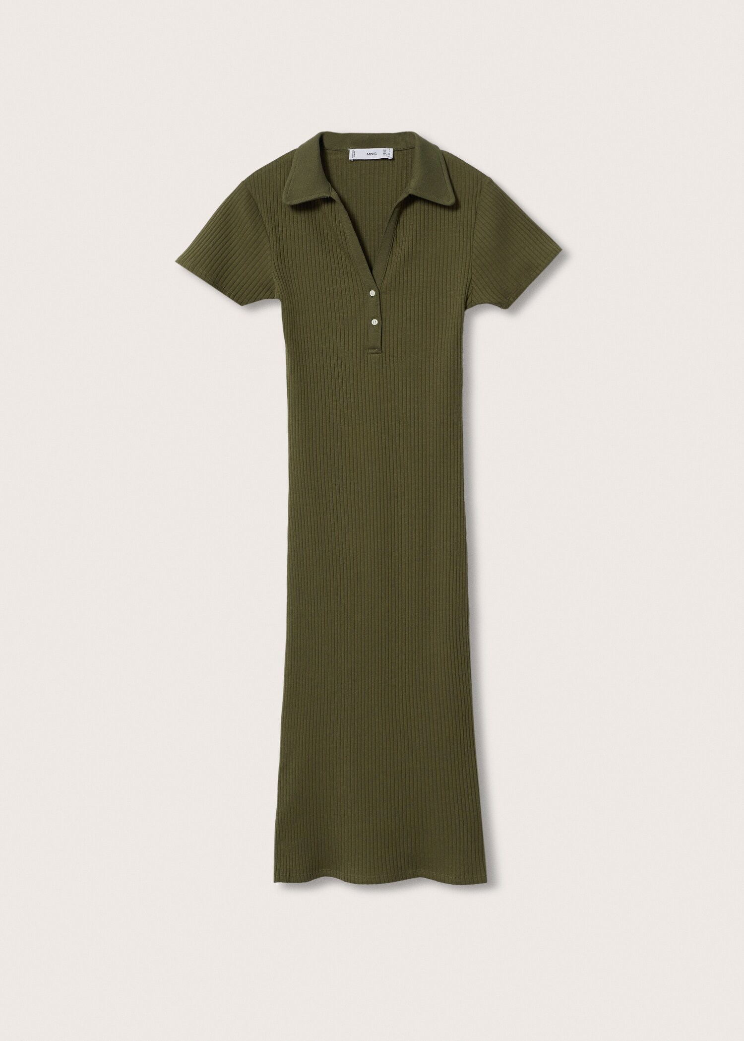 Ribbed midi dress - Article without model