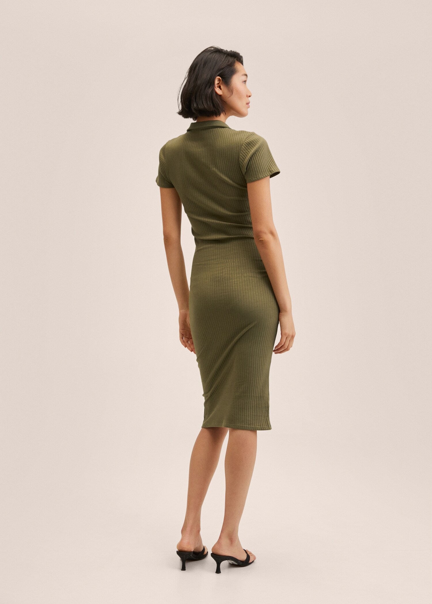 Ribbed midi dress - Reverse of the article