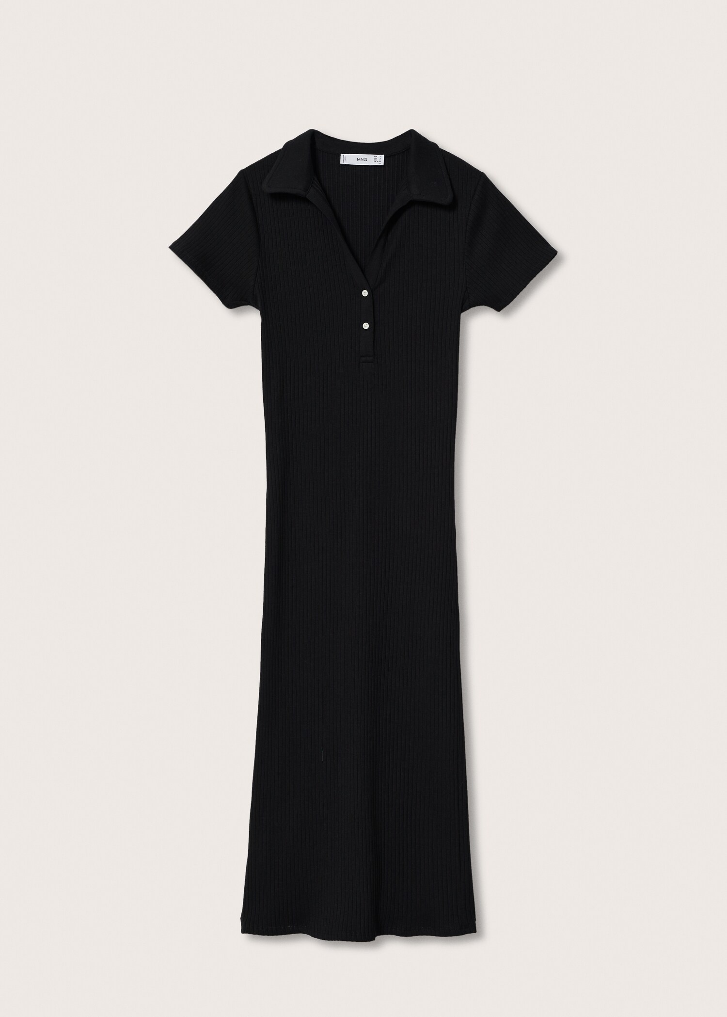 Ribbed midi dress - Article without model