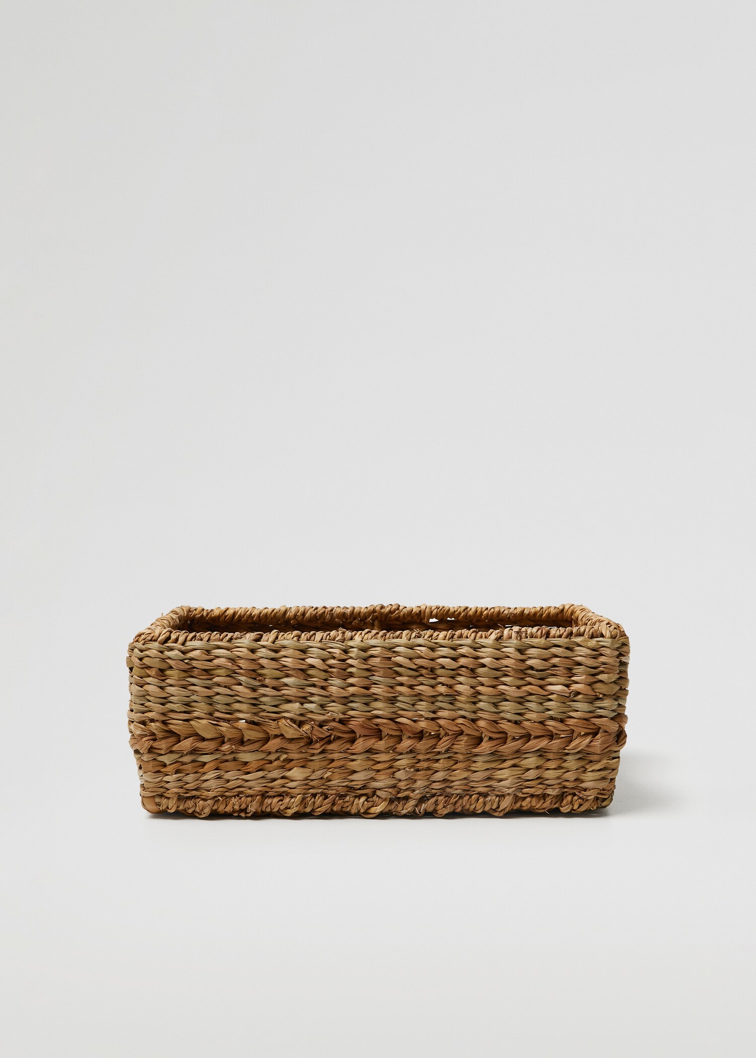 Coș dreptunghiular din fibre naturale 28x18x10 cm - Articol fără model