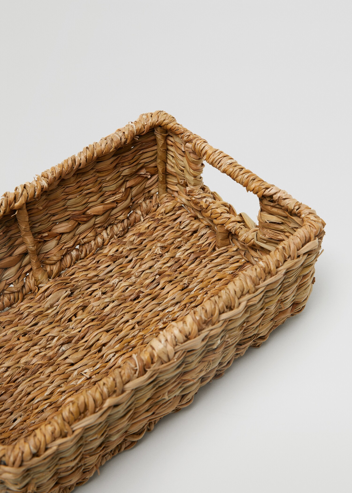 Coș dreptunghiular din fibre naturale 35x25x13 cm - Detaliu al articolului 2